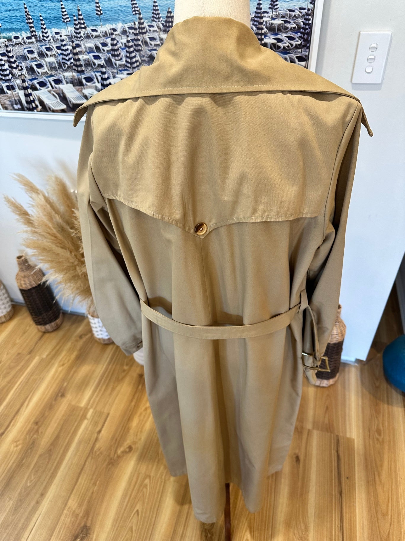 Vintage Trench Coat - Medium - Beige