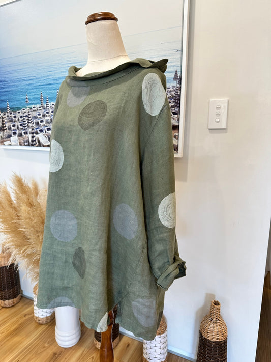 Wednesday Lulu - Linen Blouse - Large / Extra Large