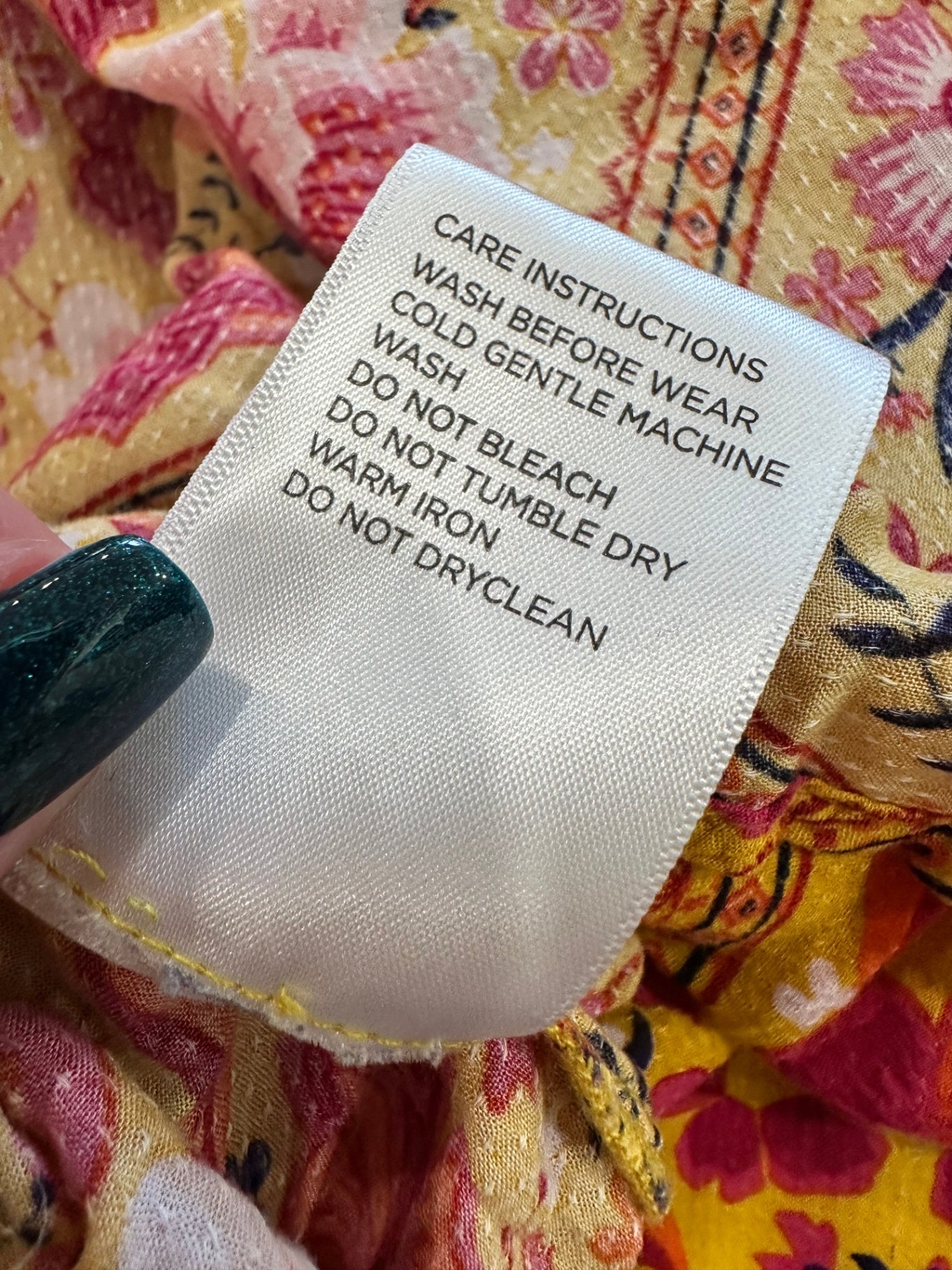 Denim Supply Company - Dress - Size 14 - Yellow + Pink
