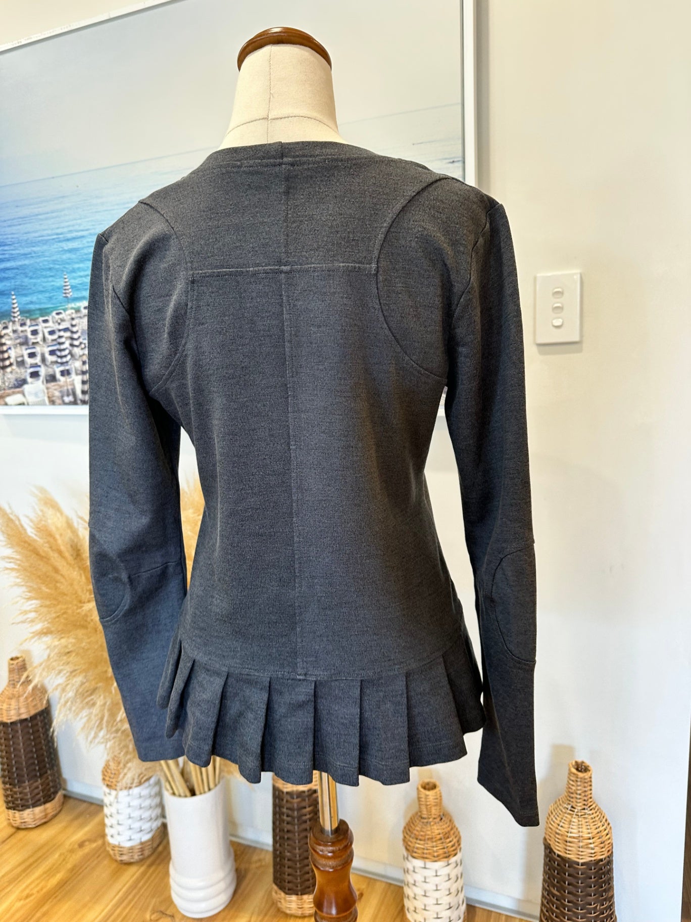 DD by Megan Salmon - Longsleeve Top - US Size 2 or Small - Dark Grey