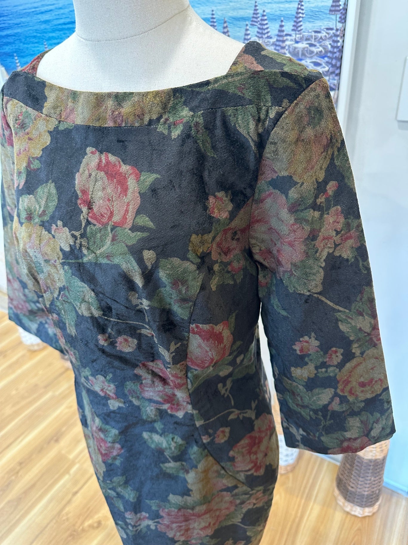 Blackstone - Winter Dress - Size 12 - Black with Autumn Tones