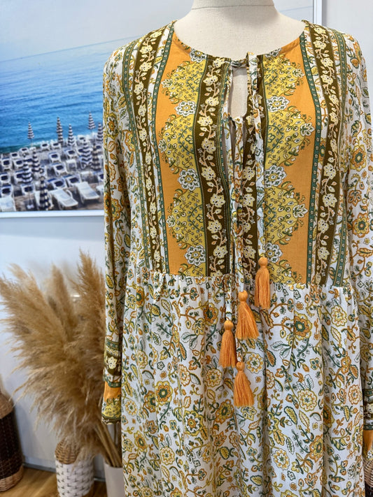 Dreamcatchere - Bohemian Dress - Size 8 - Autumn Tones