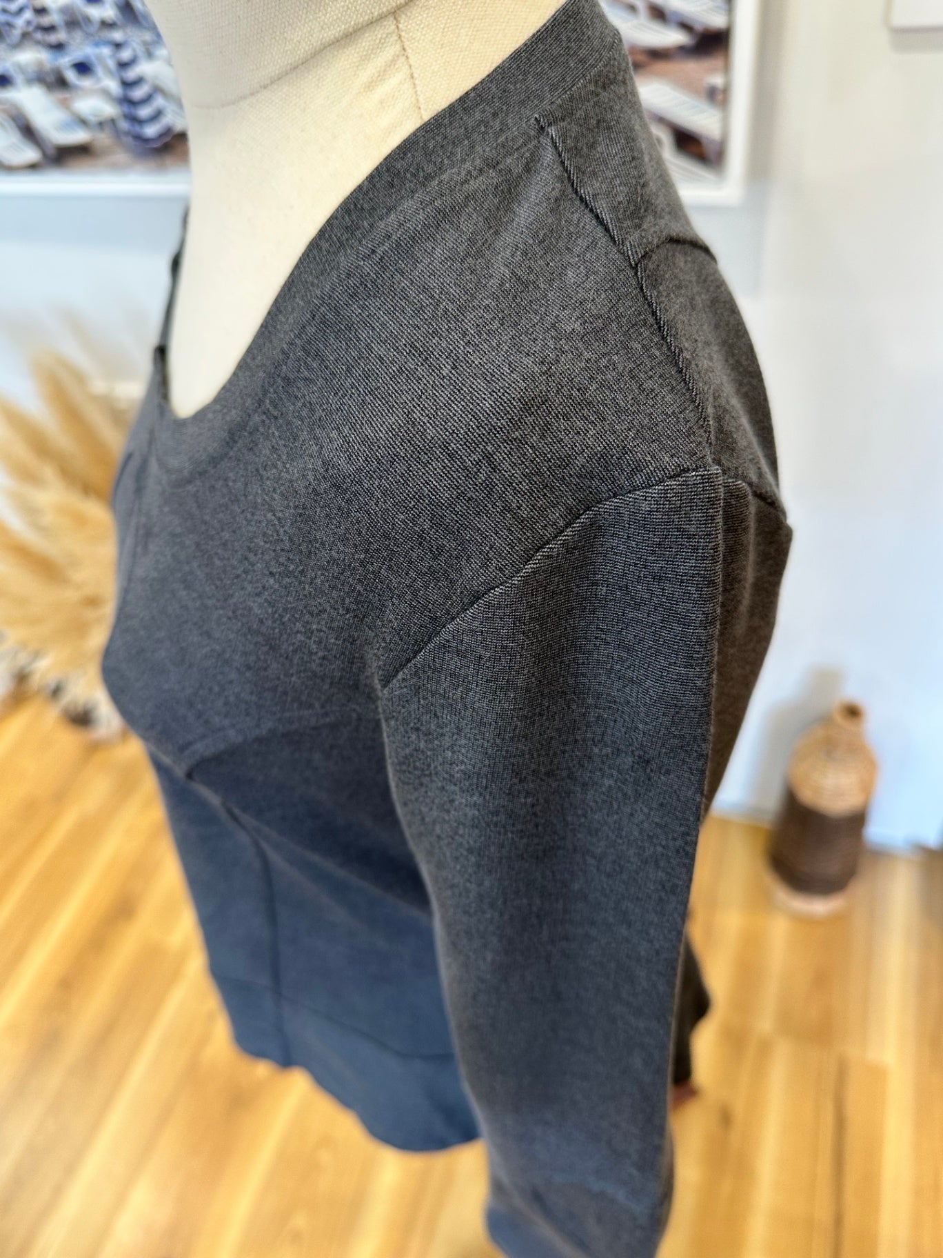 DD by Megan Salmon - Longsleeve Top - US Size 2 or Small - Dark Grey