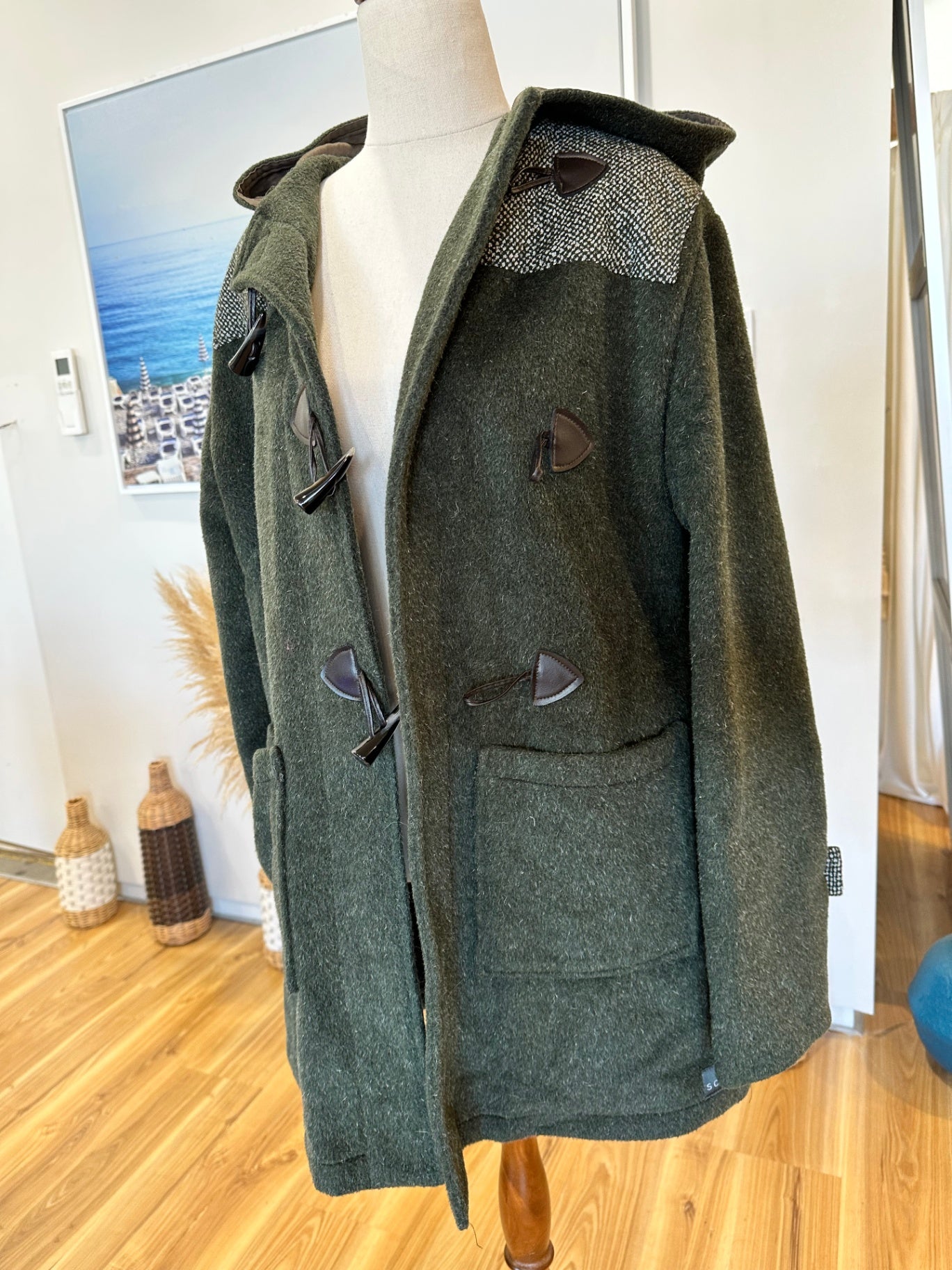 Scintilla - Spring Coat - Medium / Large - Olive Green