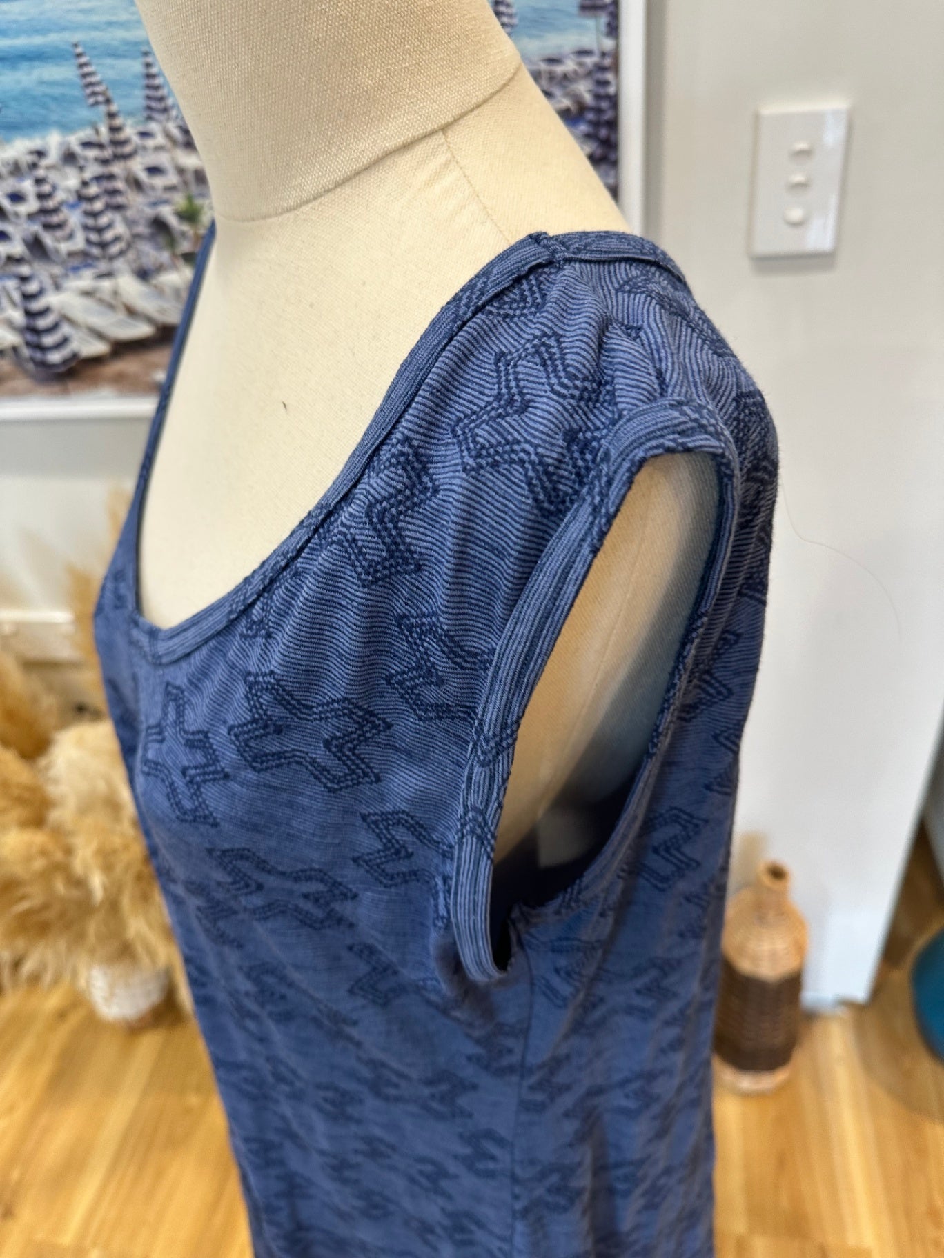 Art Style by Rebecca Herring - Top - Size 16 - Blue - 43% Merino