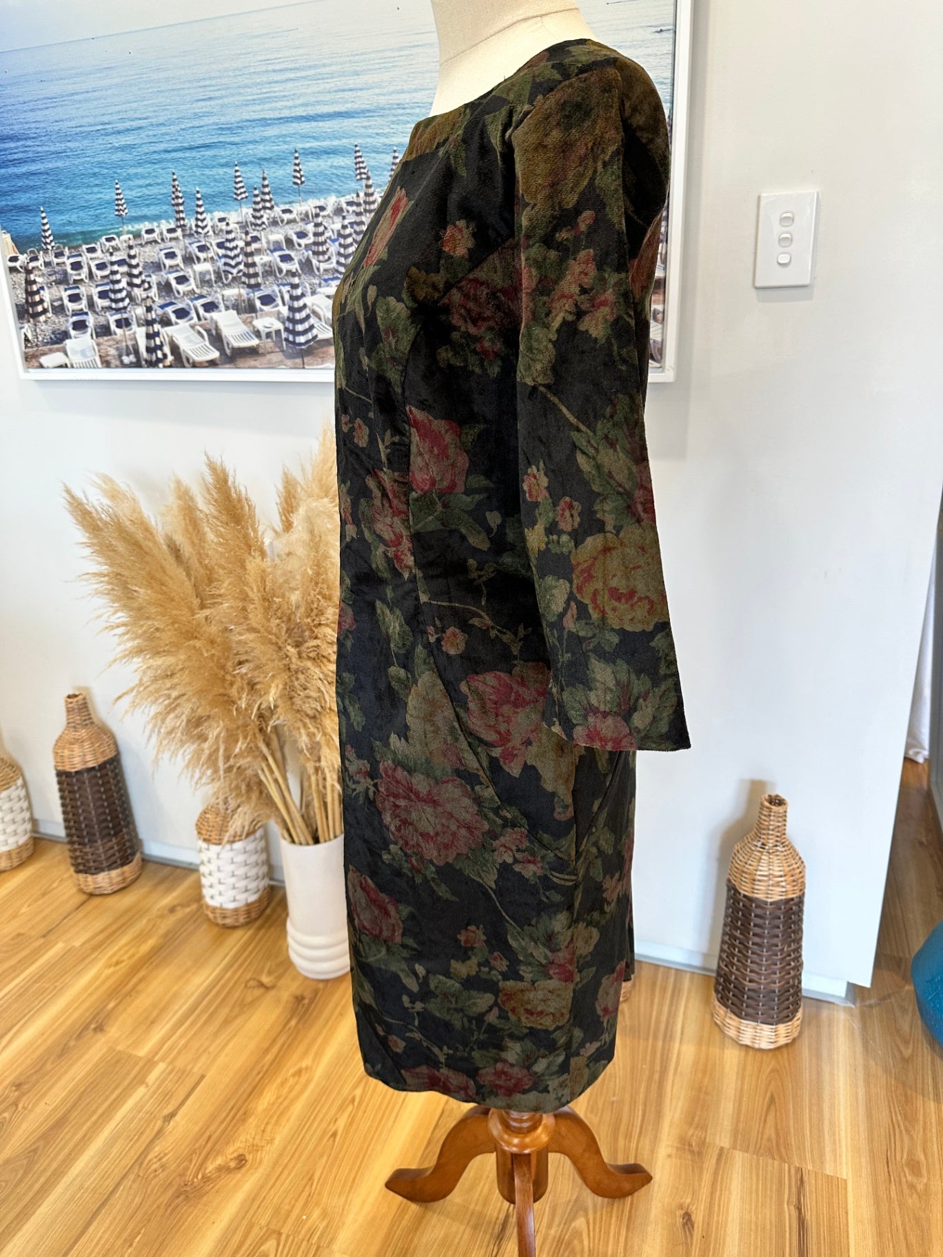Blackstone - Winter Dress - Size 12 - Black with Autumn Tones