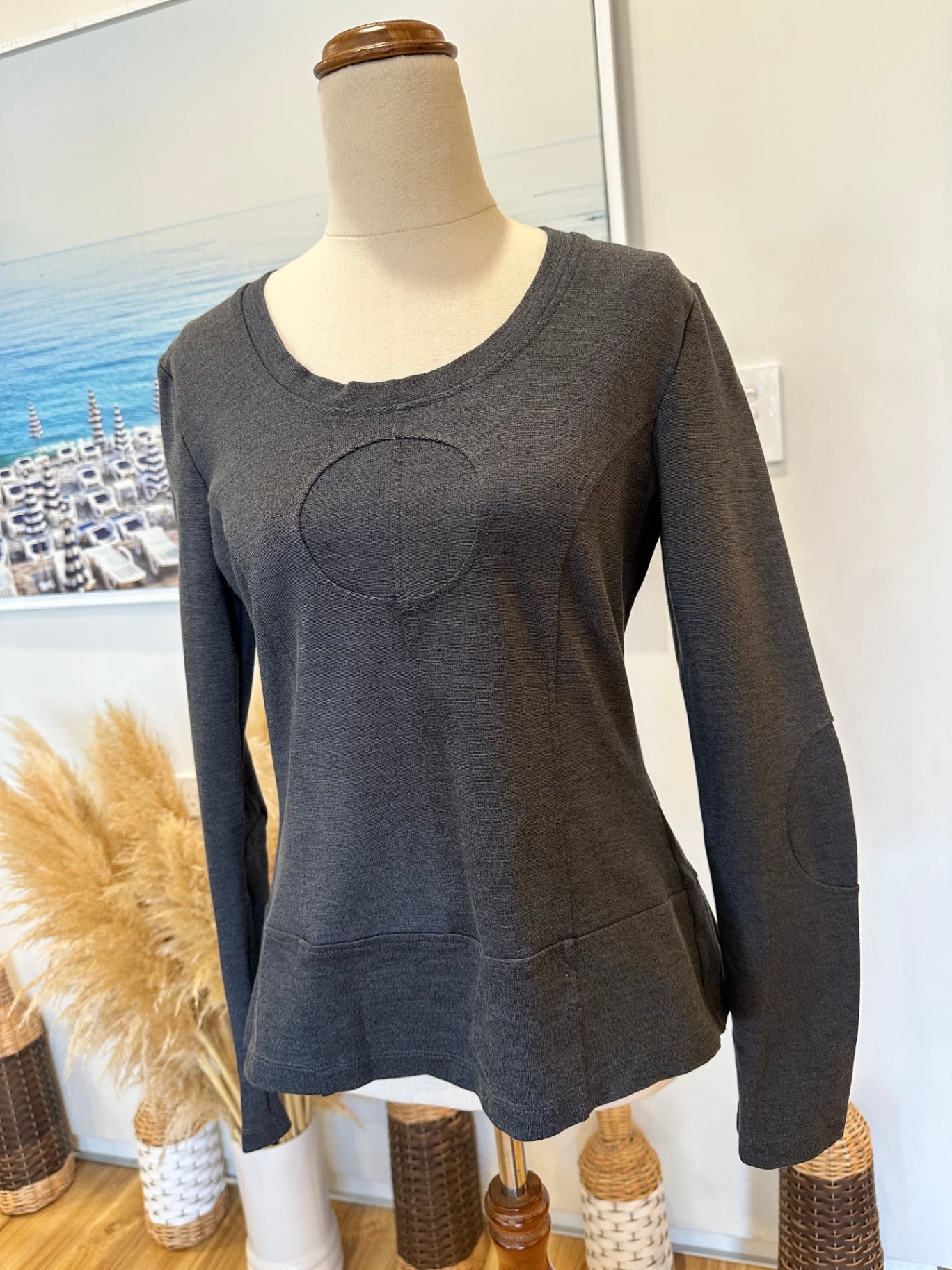 DD by Megan Salmon - Longsleeve Top - US Size 2 or Small - Dark Grey
