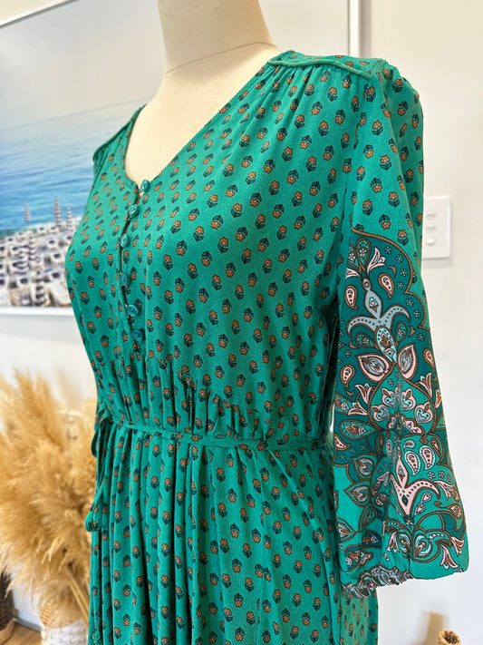 Jaase - Maxi Dress - Size Extra Small / Small - Jade- NEW