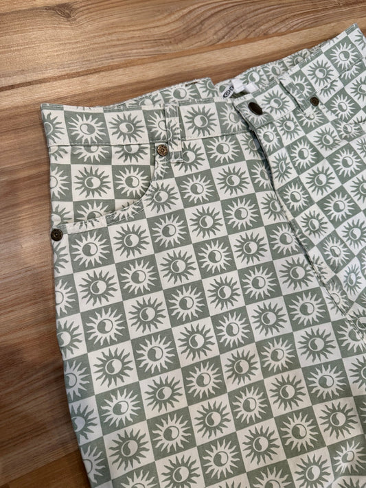 Rip Curl Jeans - Small - Sage + Cream