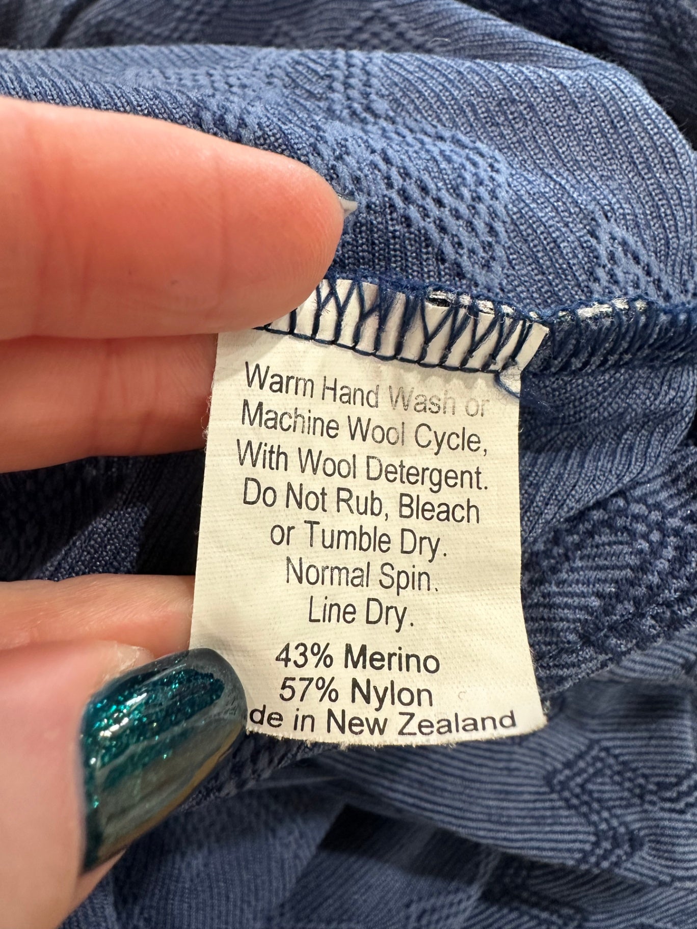 Art Style by Rebecca Herring - Top - Size 16 - Blue - 43% Merino