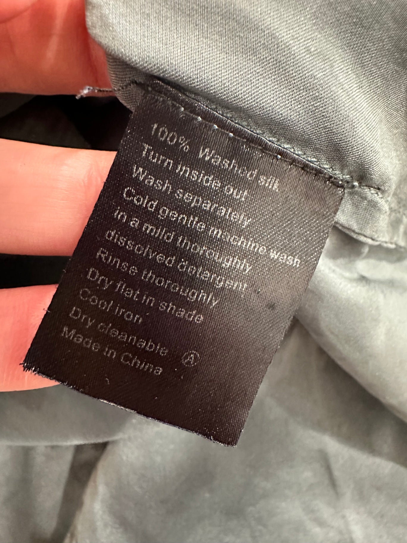 Elk - Dress - Small / Medium - Grey / Green - 100% Silk