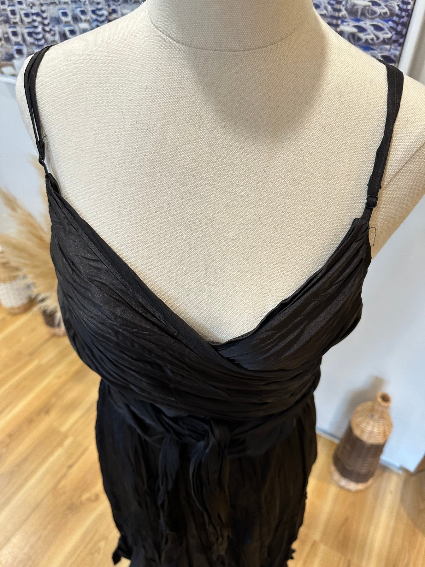 Black Dress - Size 20 - Wraparound Bust - NEW