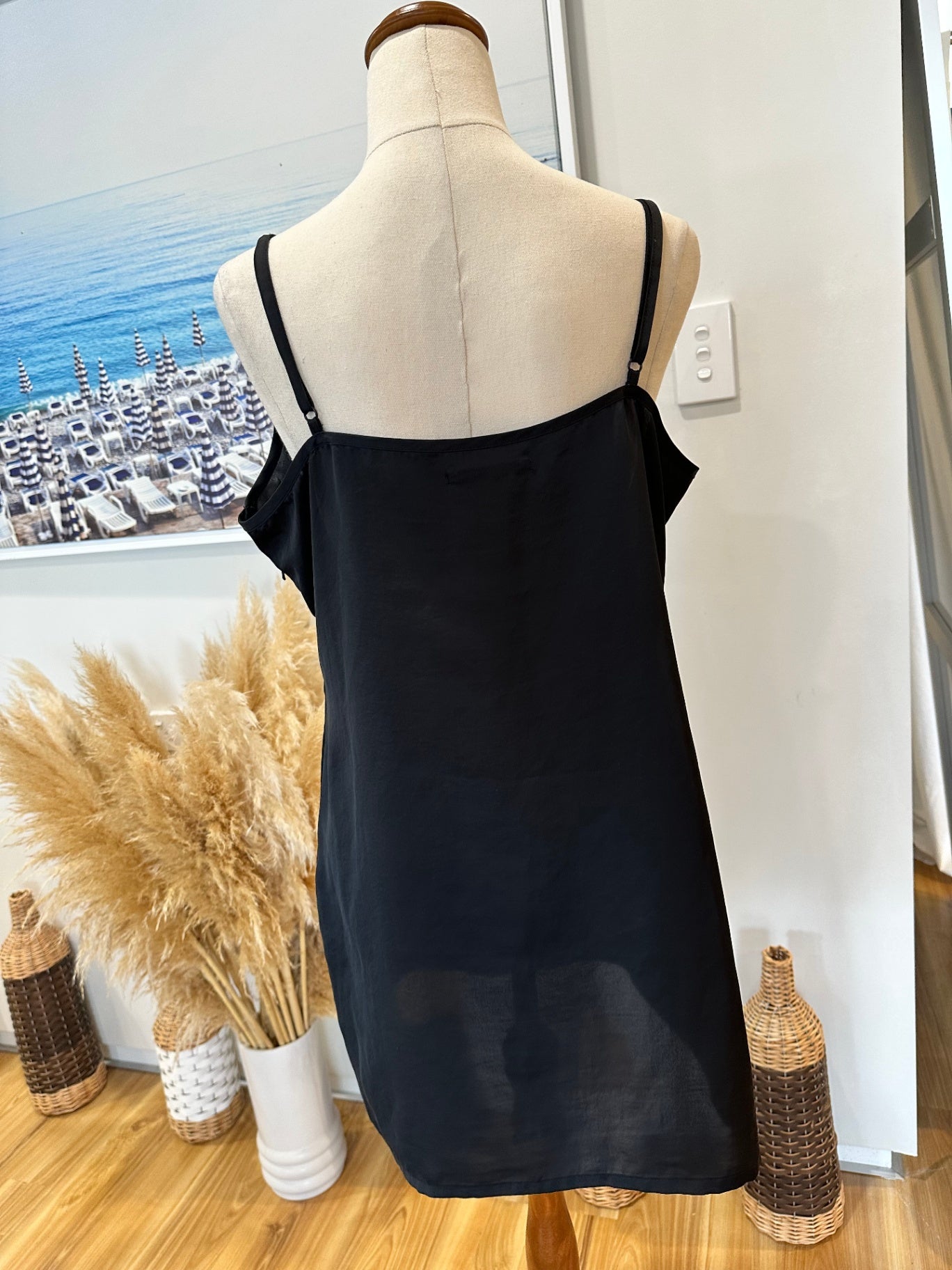 Blessed at the Meek - Slip Dress - Size 14 - Black