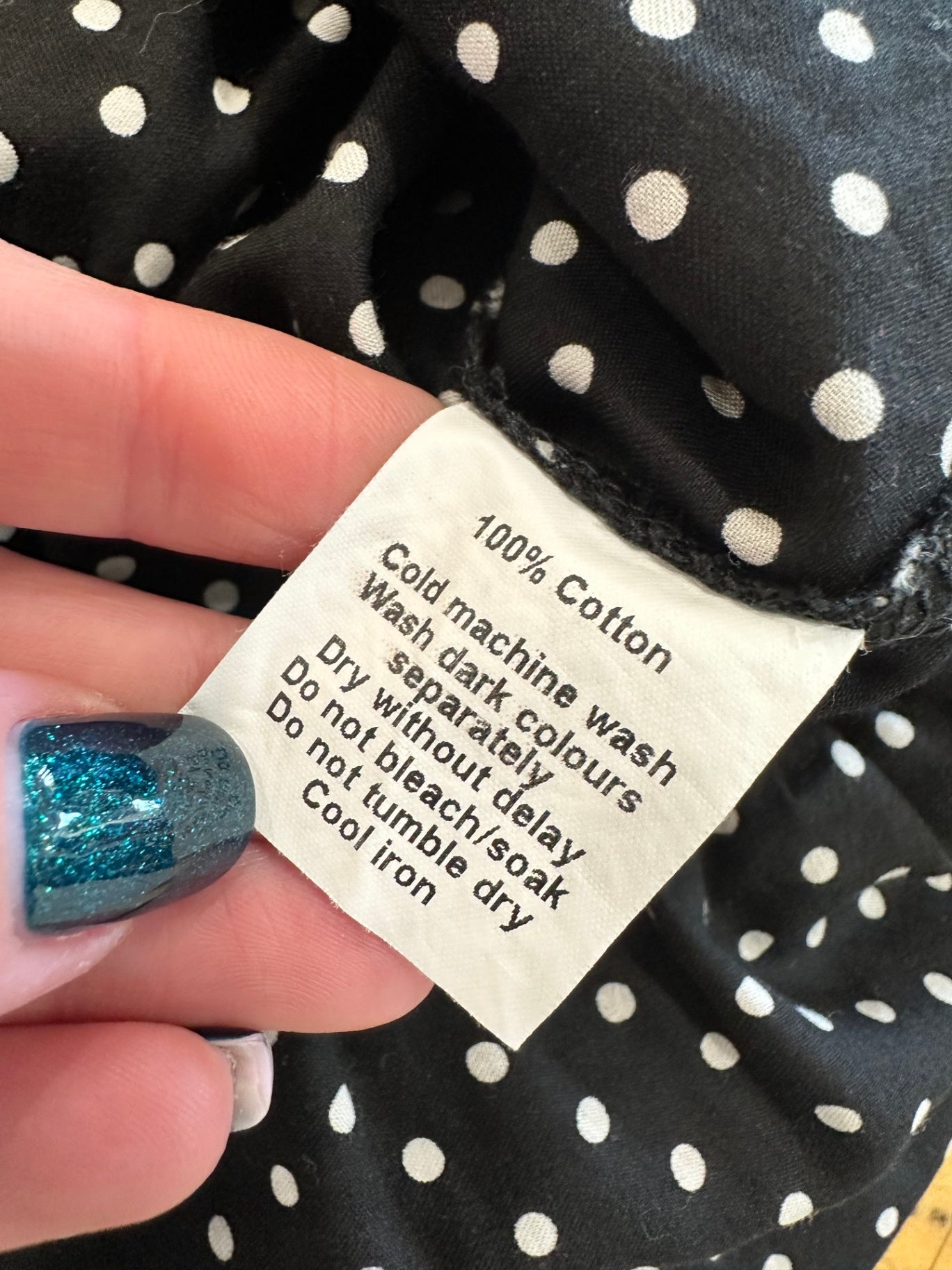 Deborah Sweeney Dress - Size 8 - Black and white Dots
