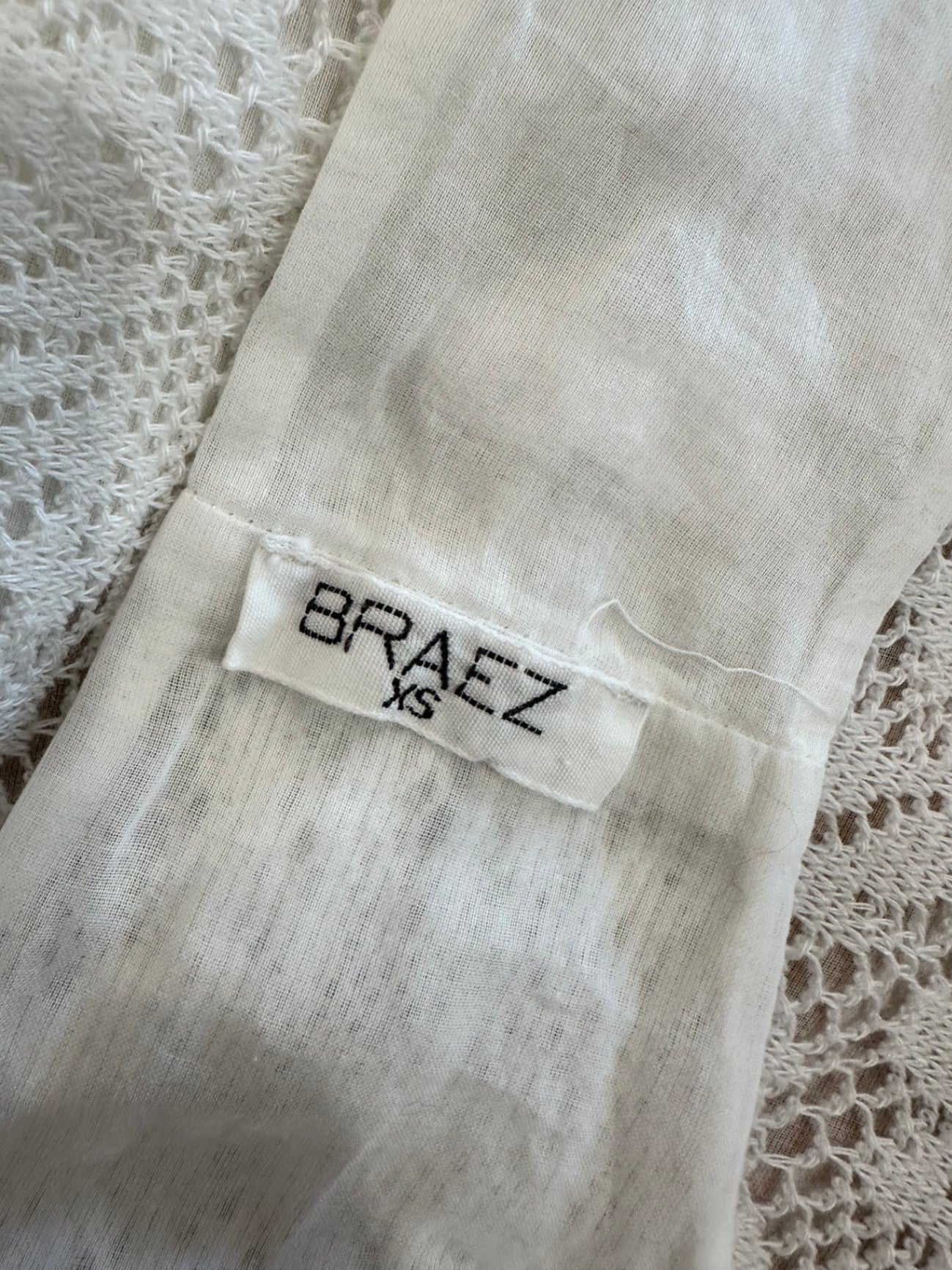 Braez - Lace Vest - Extra Small / Small - White