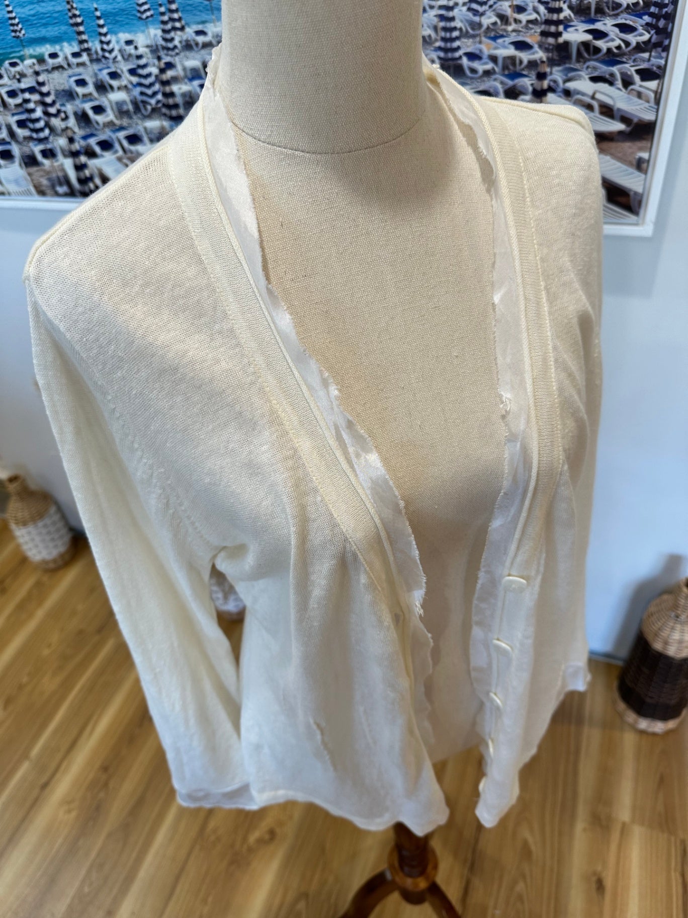 Sirocco - Cardigan - Size Large - Cream