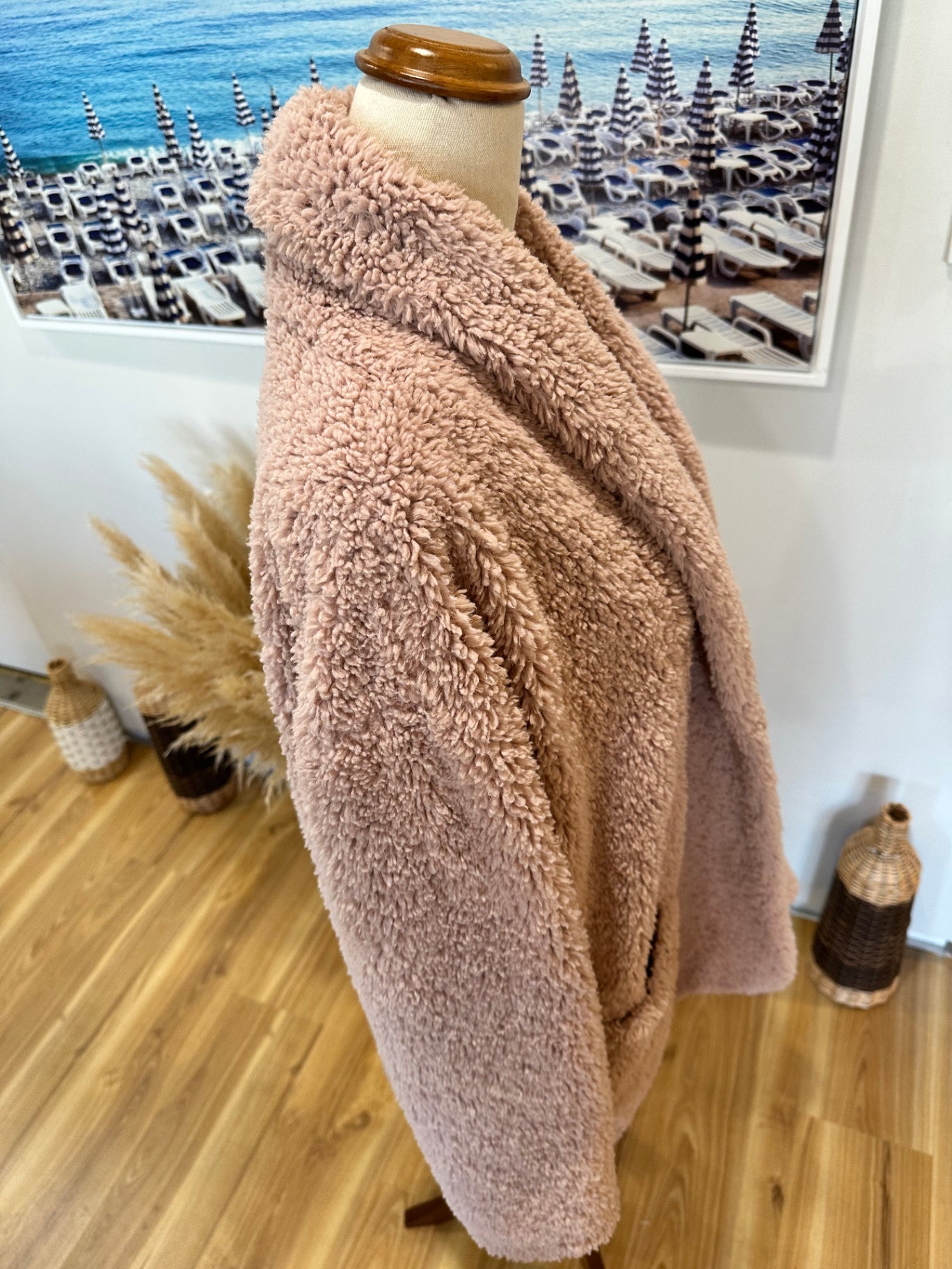 Siren - Teddy Coat - Size 12 - Pink