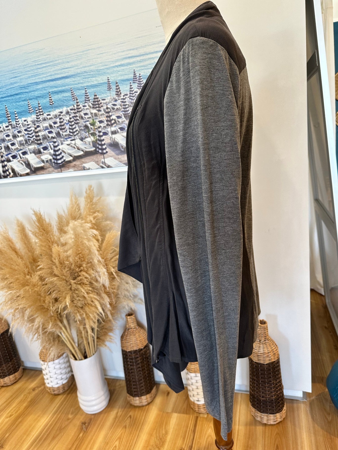 JAG - Waterfall Cardigan - Extra Large - Black and grey