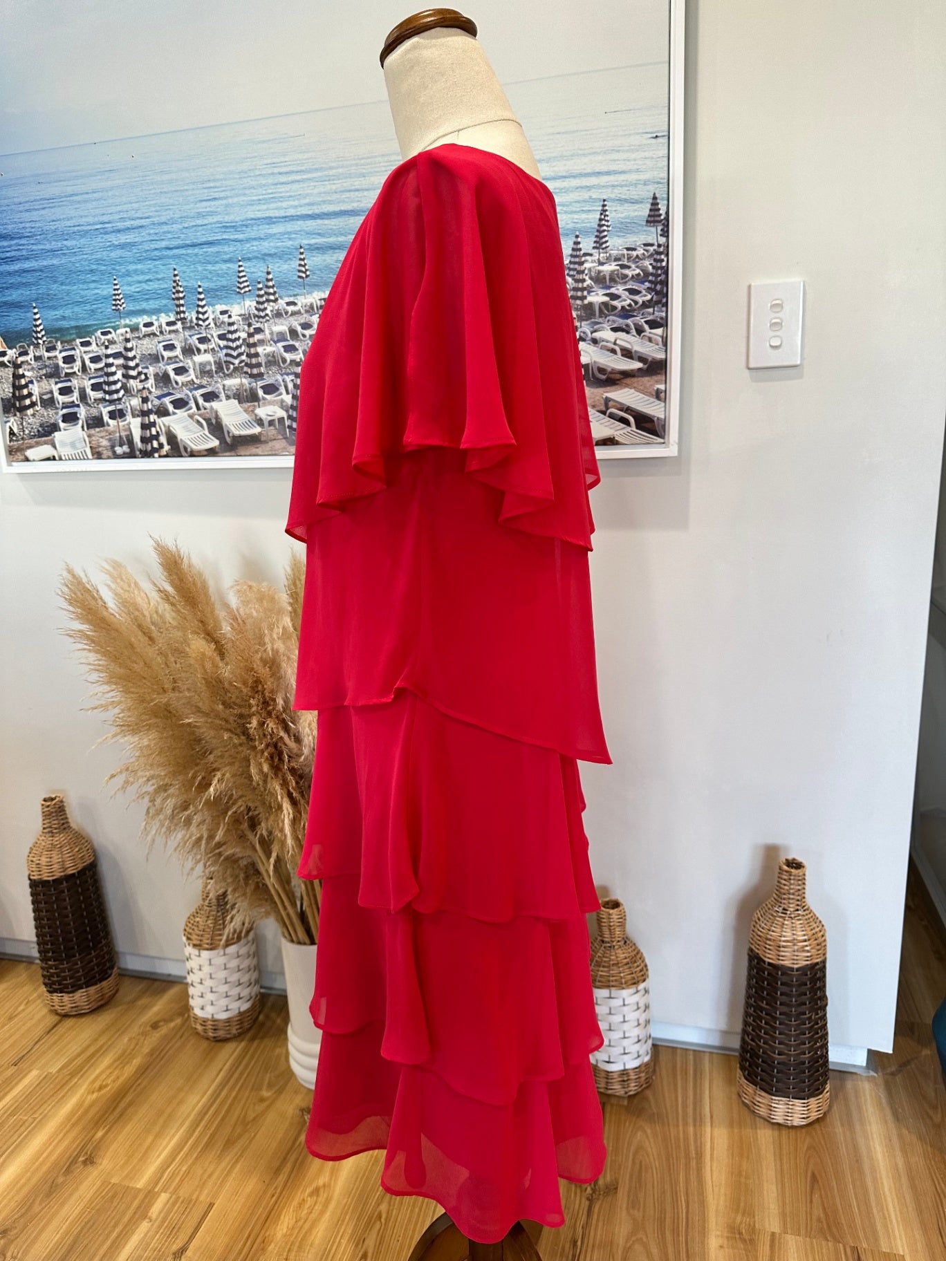 Ella J - Evening Dress - Size 12 - Hot Pink