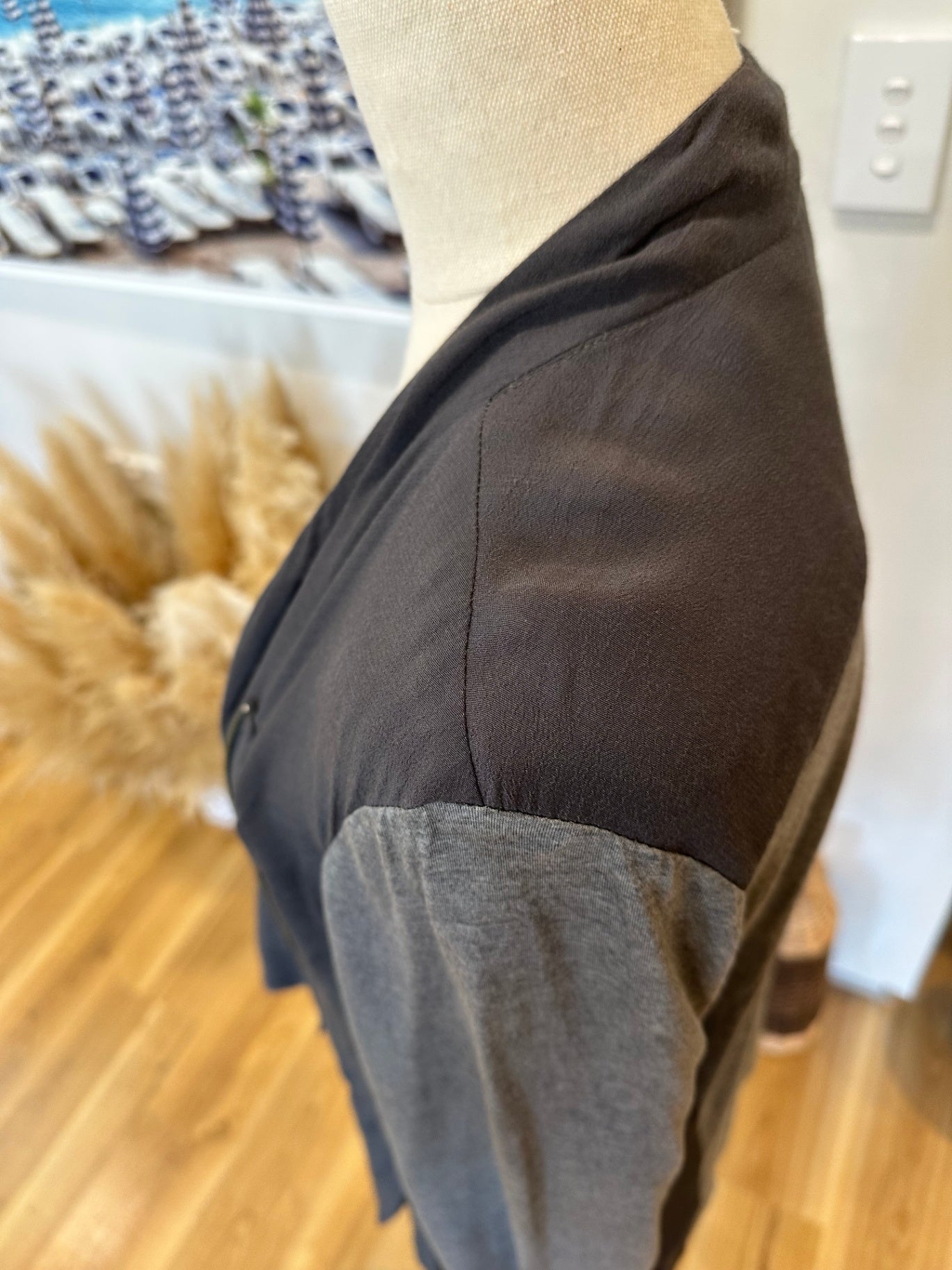 JAG - Waterfall Cardigan - Extra Large - Black and grey