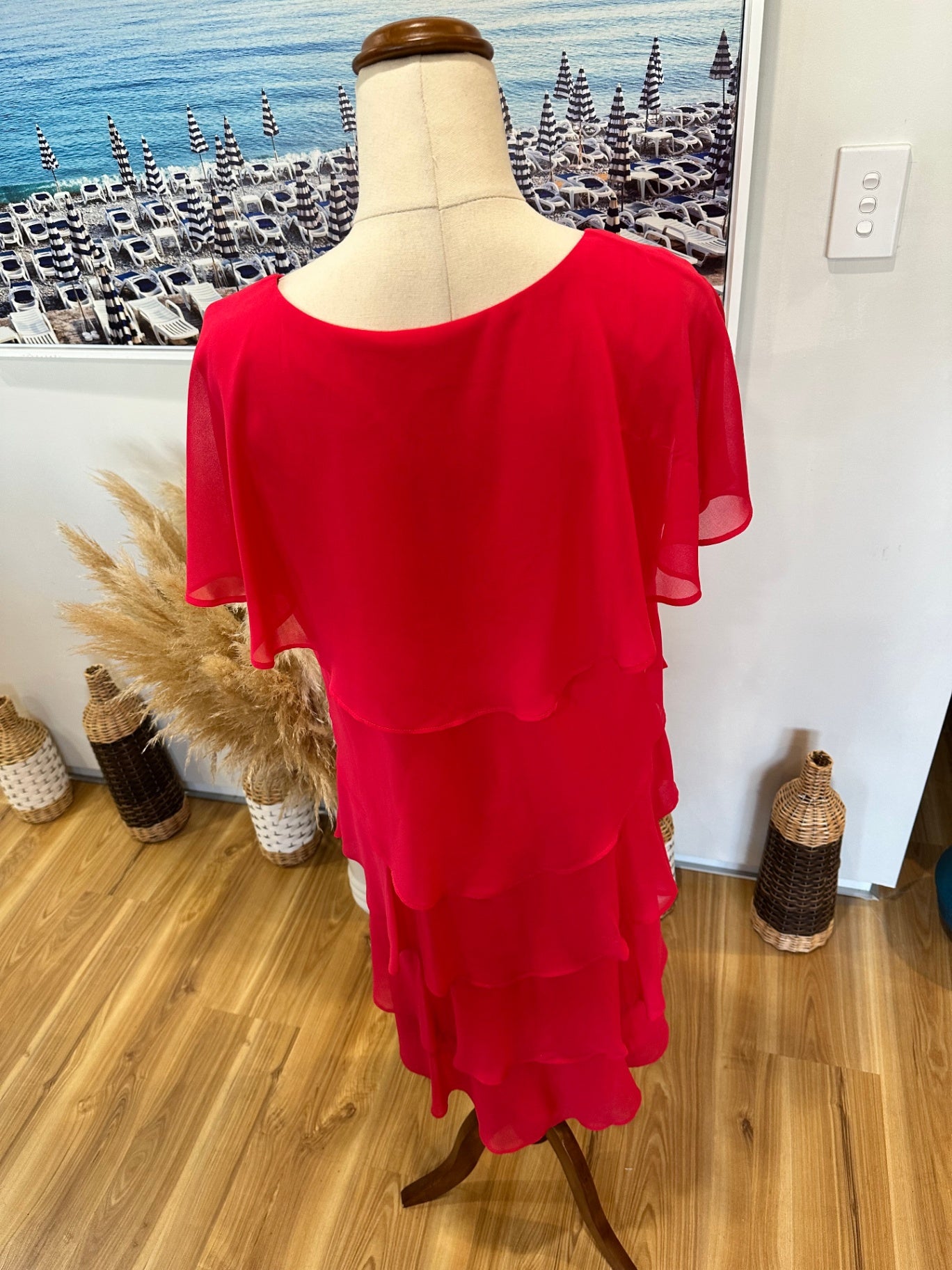 Ella J - Evening Dress - Size 12 - Hot Pink