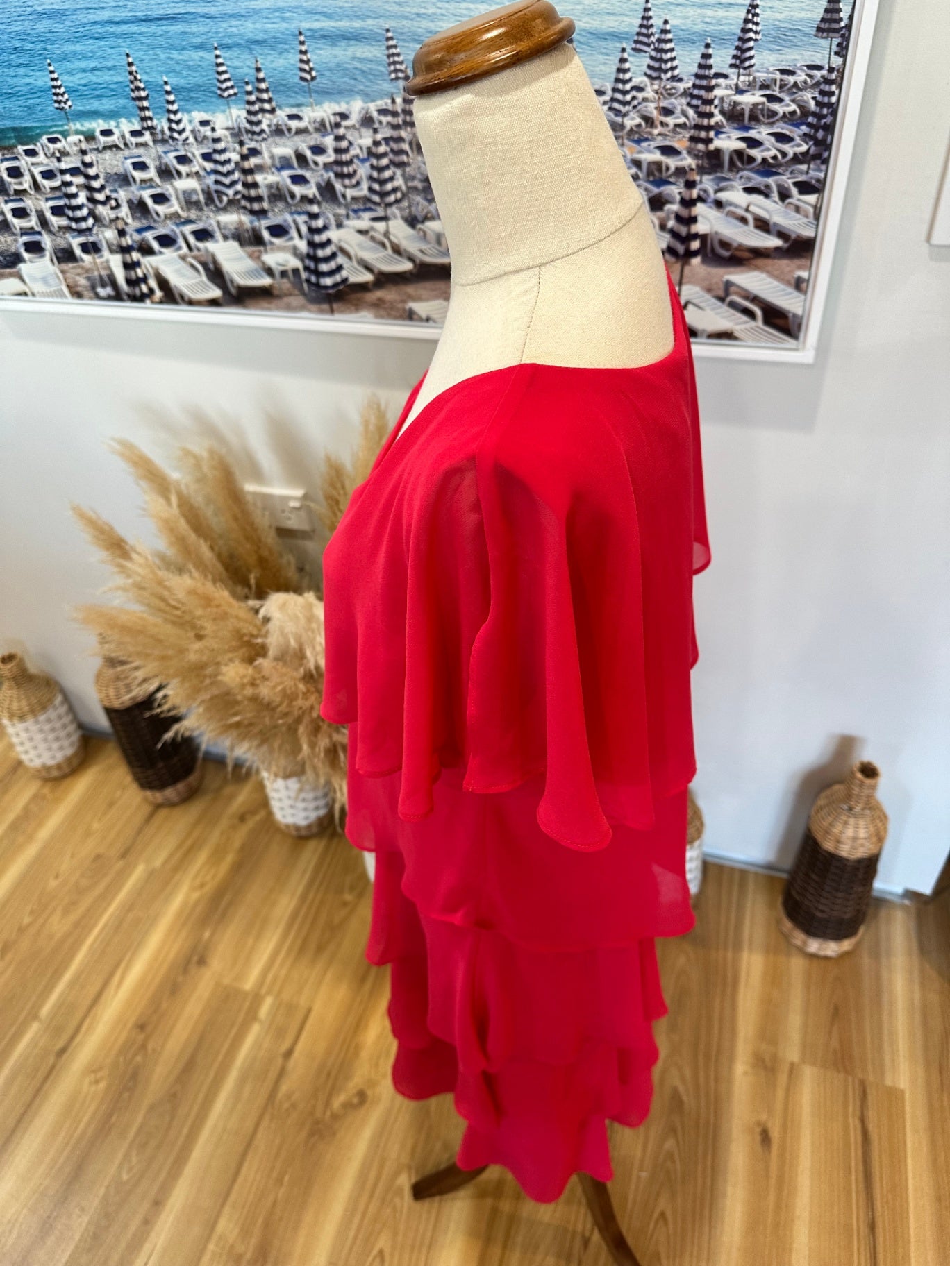 Ella J - Evening Dress - Size 12 - Hot Pink