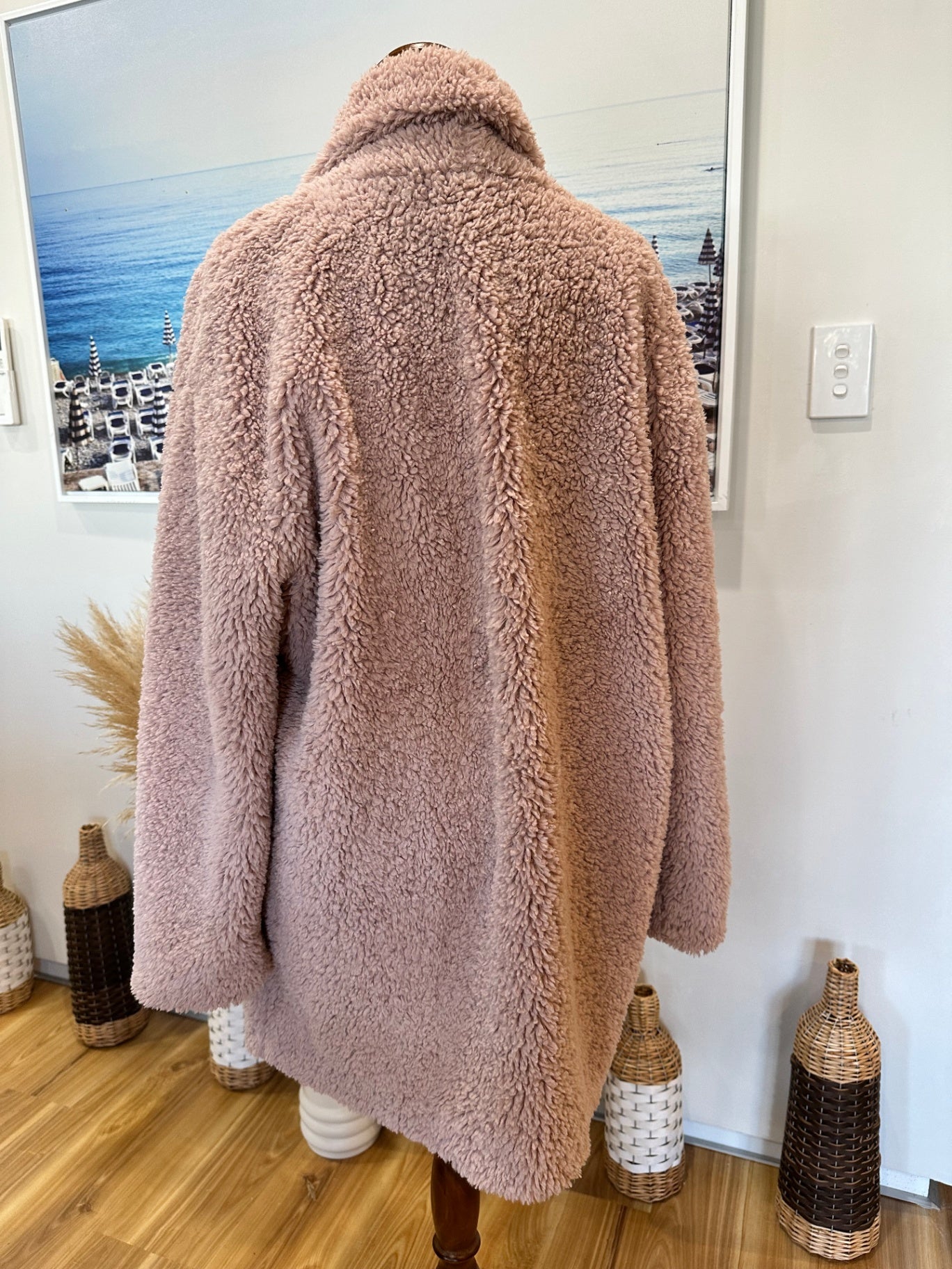 Siren - Teddy Coat - Size 12 - Pink