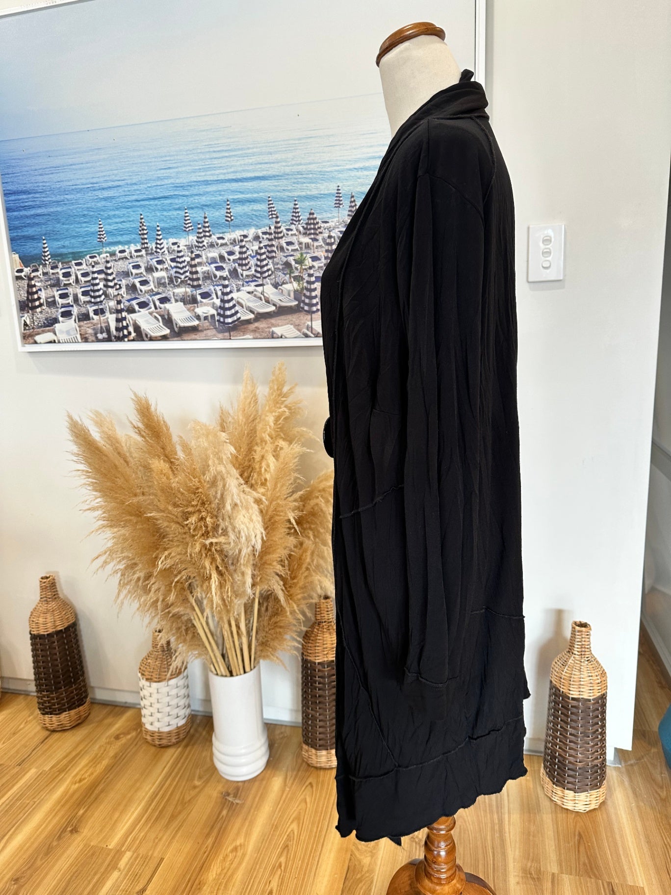 Taking Shape Cardigan - Large / Extra Large - Black