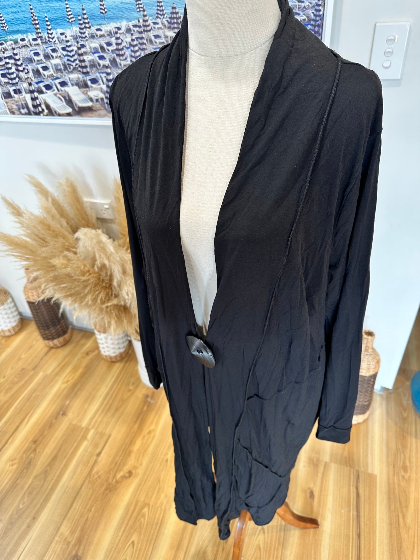 Taking Shape Cardigan - Large / Extra Large - Black