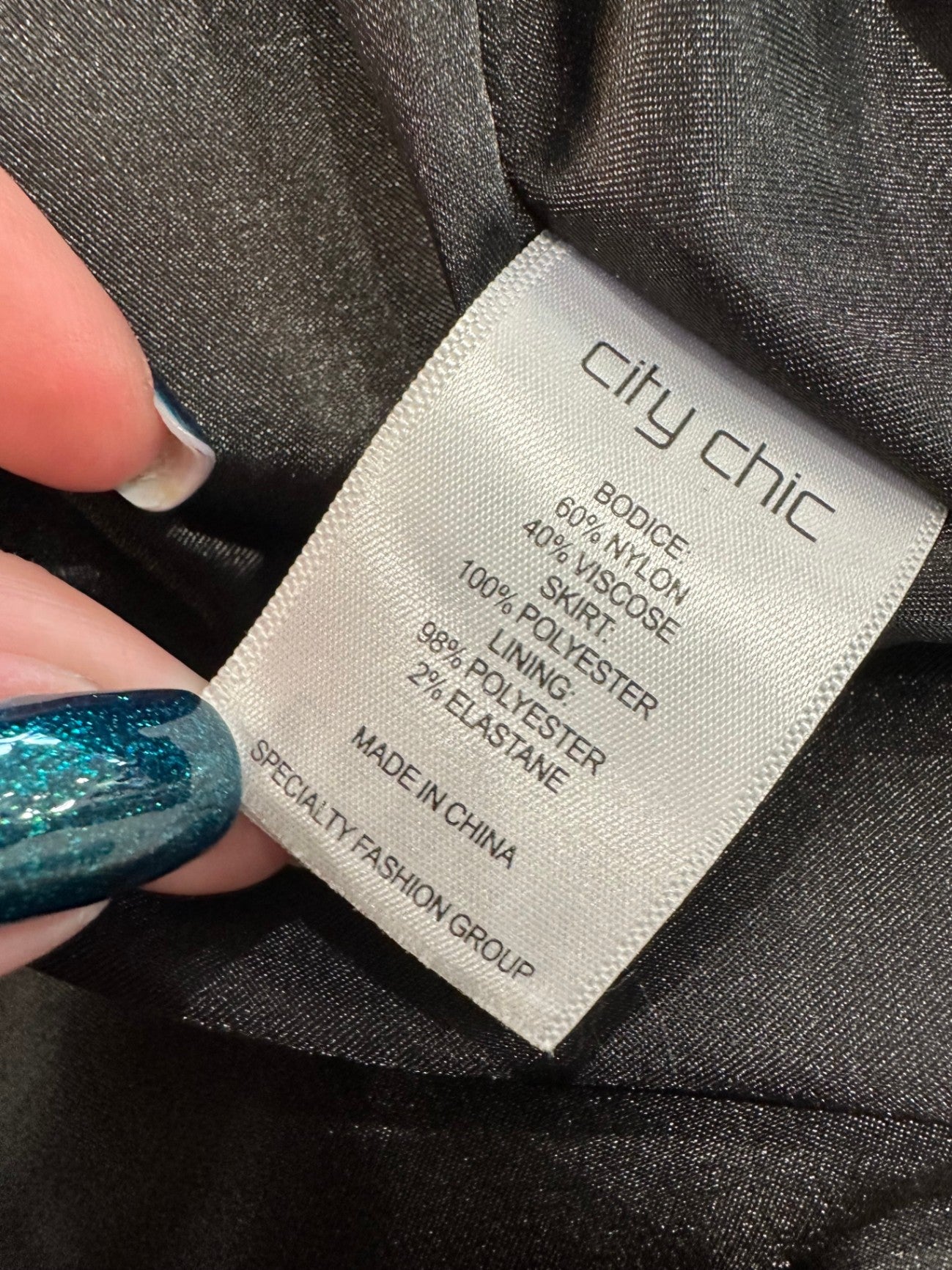 City Chic - Ball Gown - Empire Line with Lace Bust - Size 16