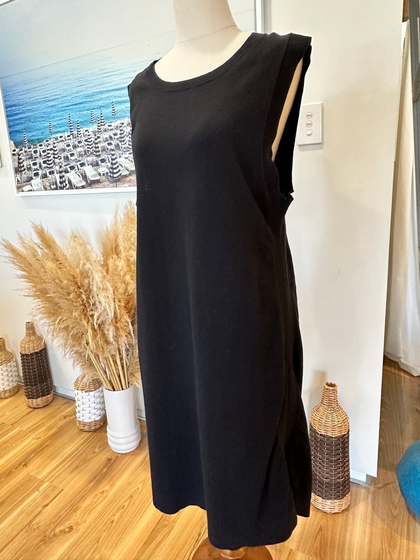 Alchemy - Dress - Size Large - Black - 60% Organic Cotton