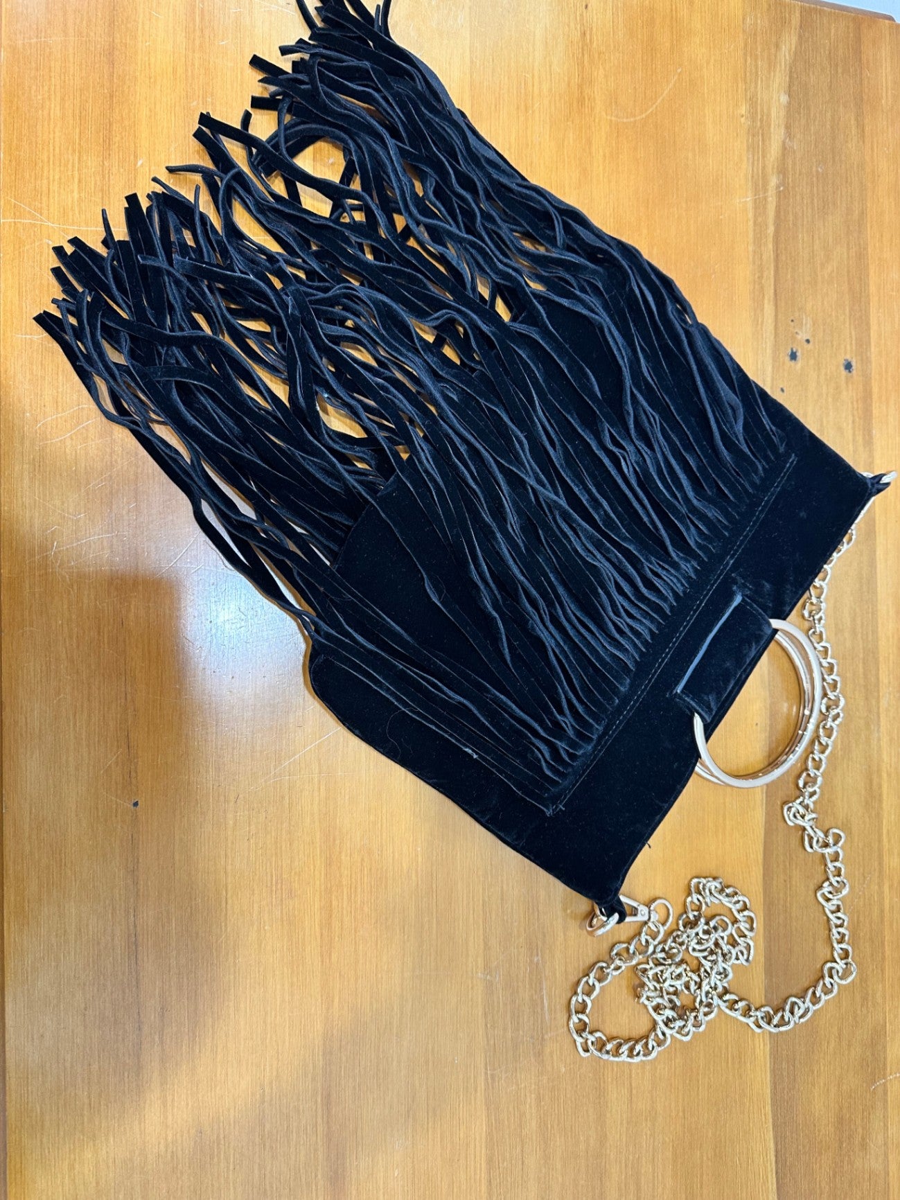 Bohemian Tassel Handbag - Velvet