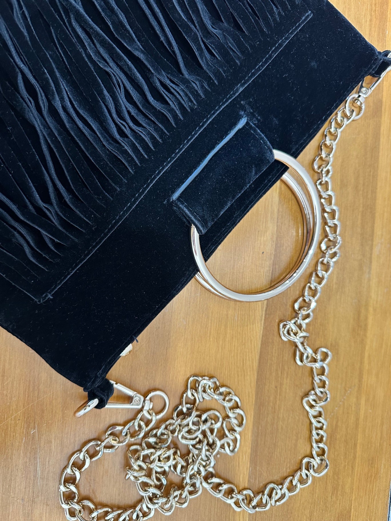 Bohemian Tassel Handbag - Velvet