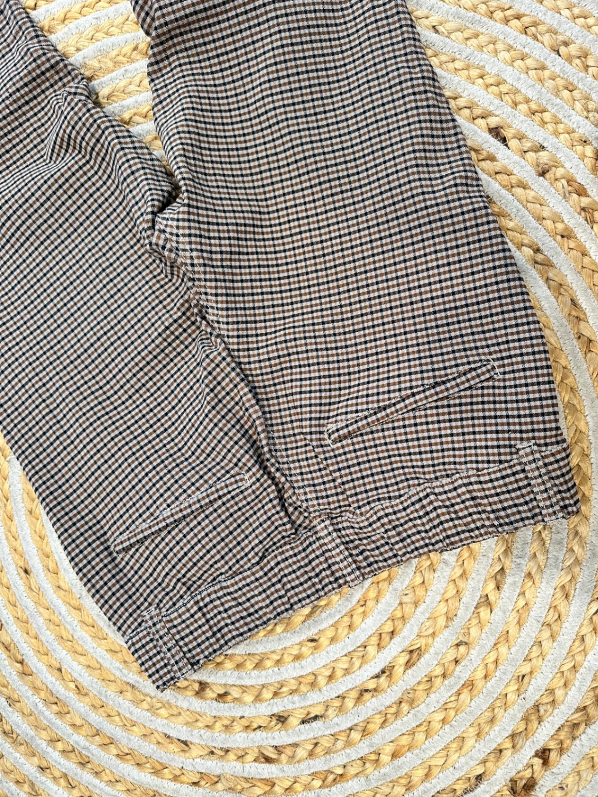 Monaco Jeans - Pants - Size 12 - Brown and black checkered