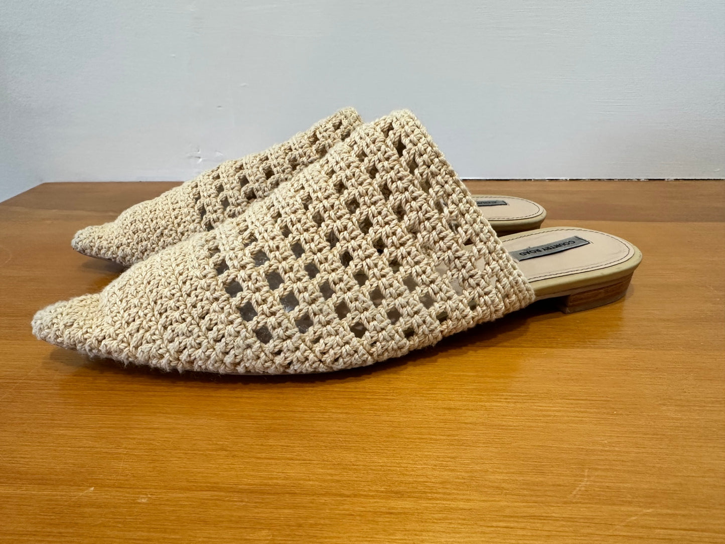 Country Road - Slip on shoes - Crochet - Beige - Size EU 42