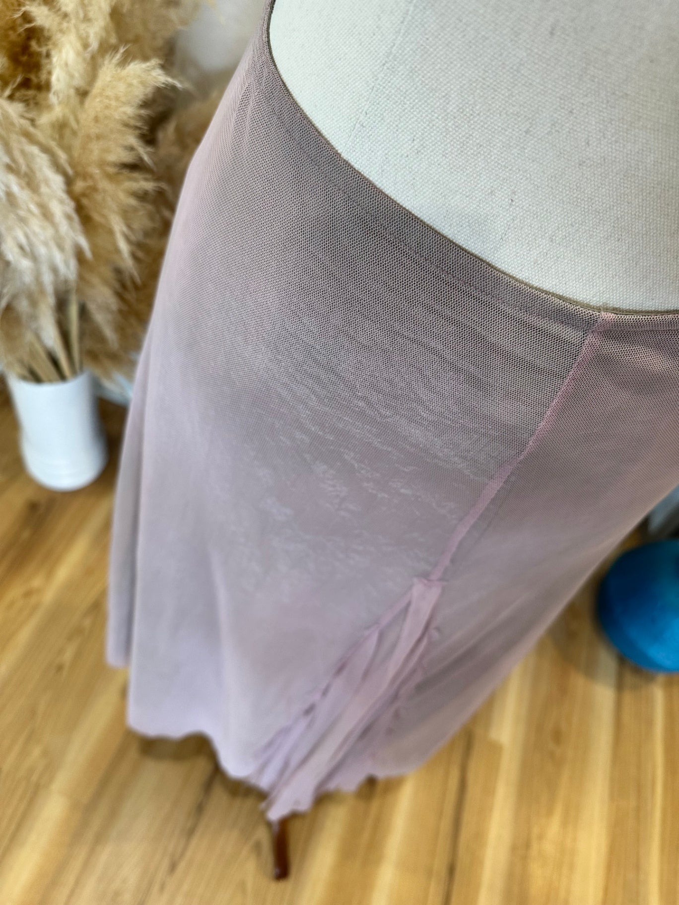 Eclipse - Bohemian Midi Skirt - Size 12 - Blush Pink