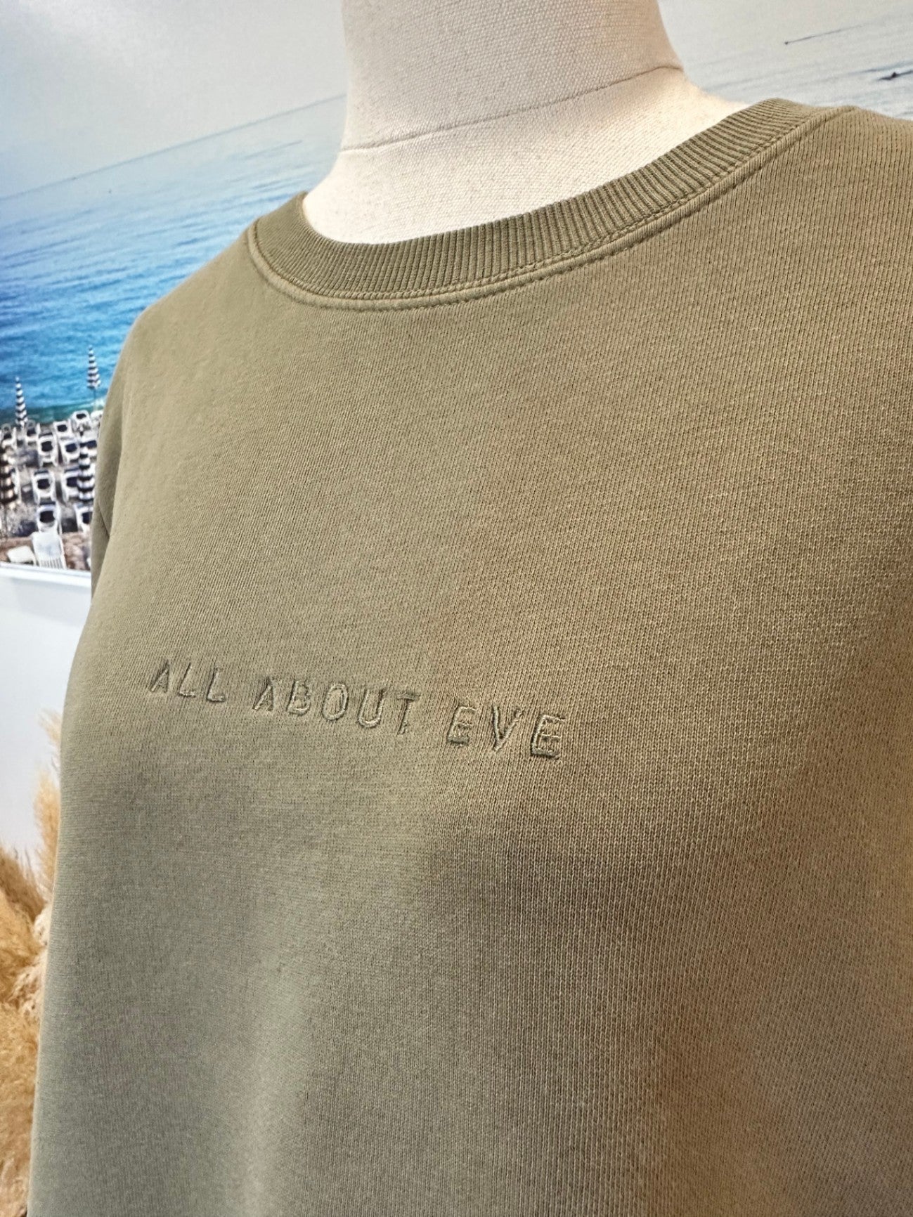 All About Eve - Sweatshirt - Size 10 - Olive Green