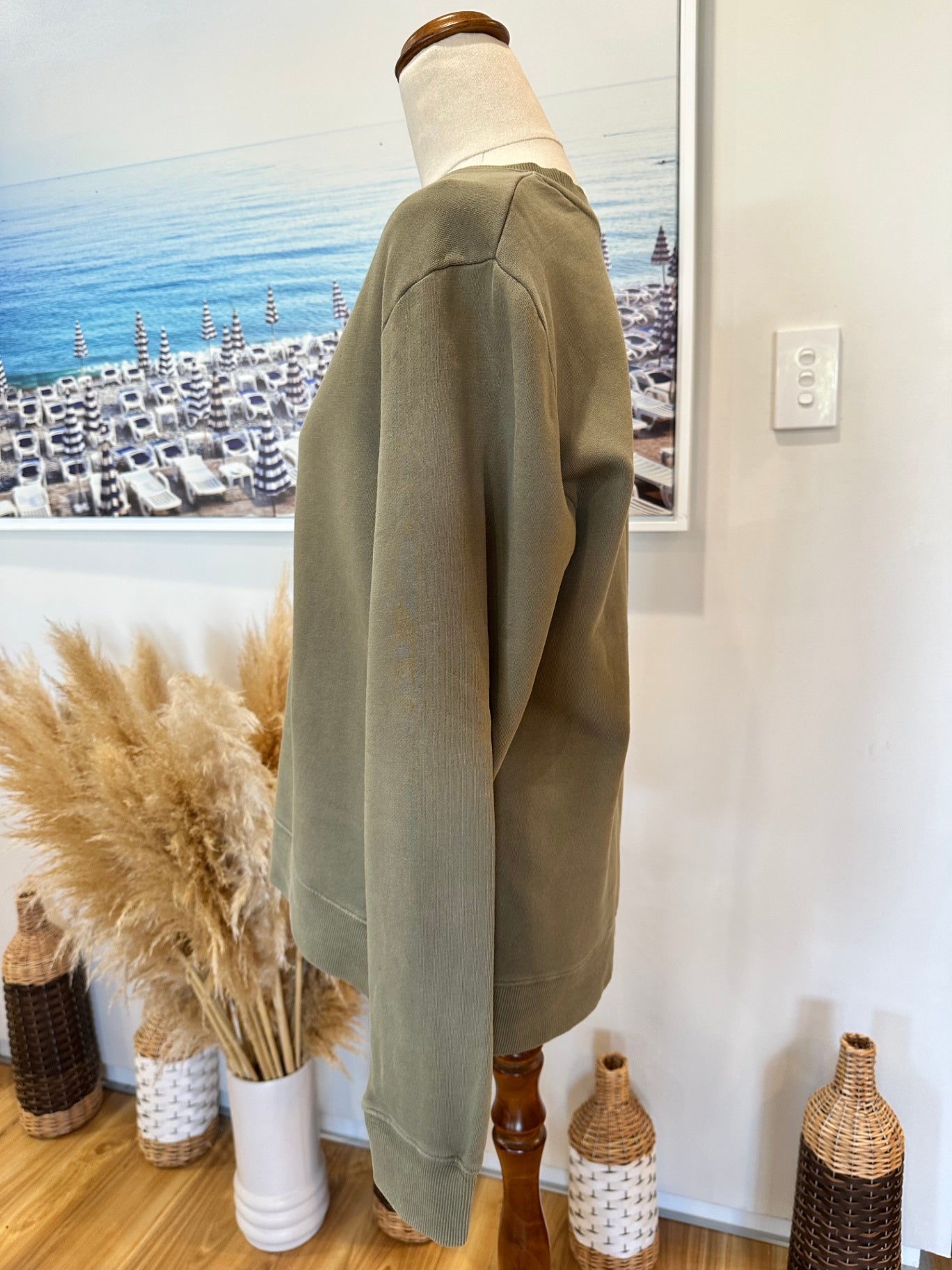 All About Eve - Sweatshirt - Size 10 - Olive Green