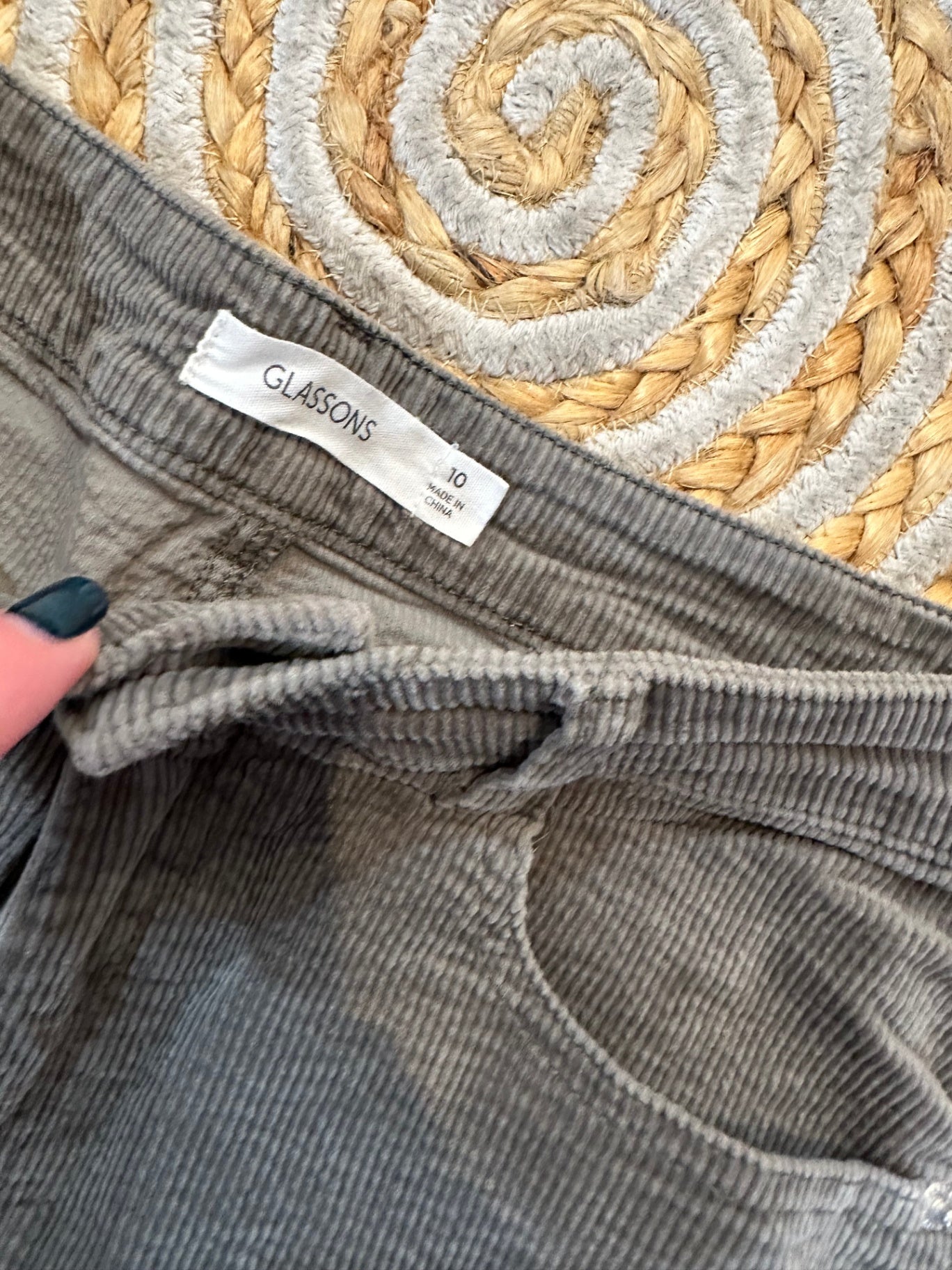 Glassons - Corduroy Pants - Size 10 - Taupe