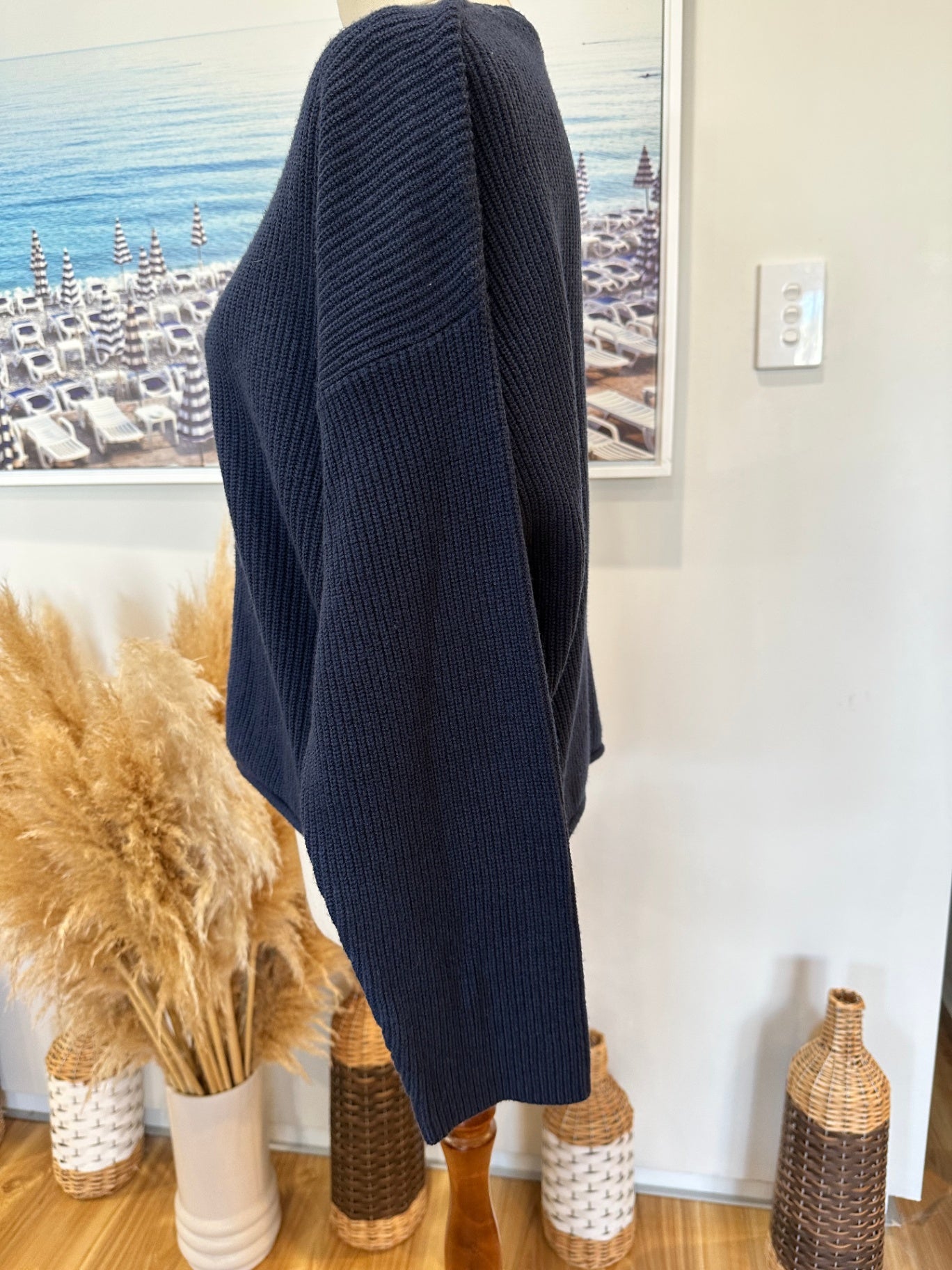 Pagani Jumper Small Navy Blue
