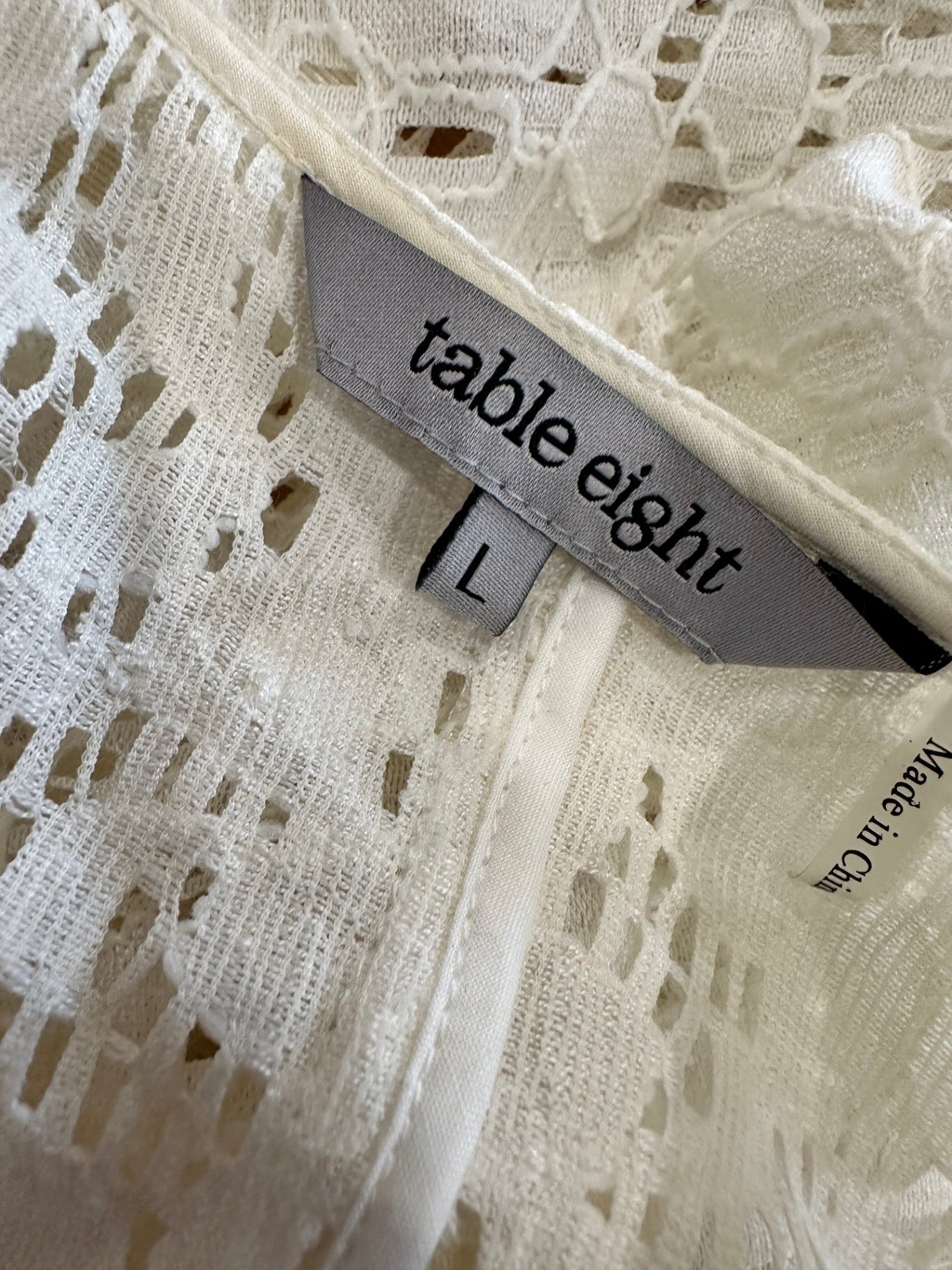 Table Eight - Lace Blouse - Large - Cream