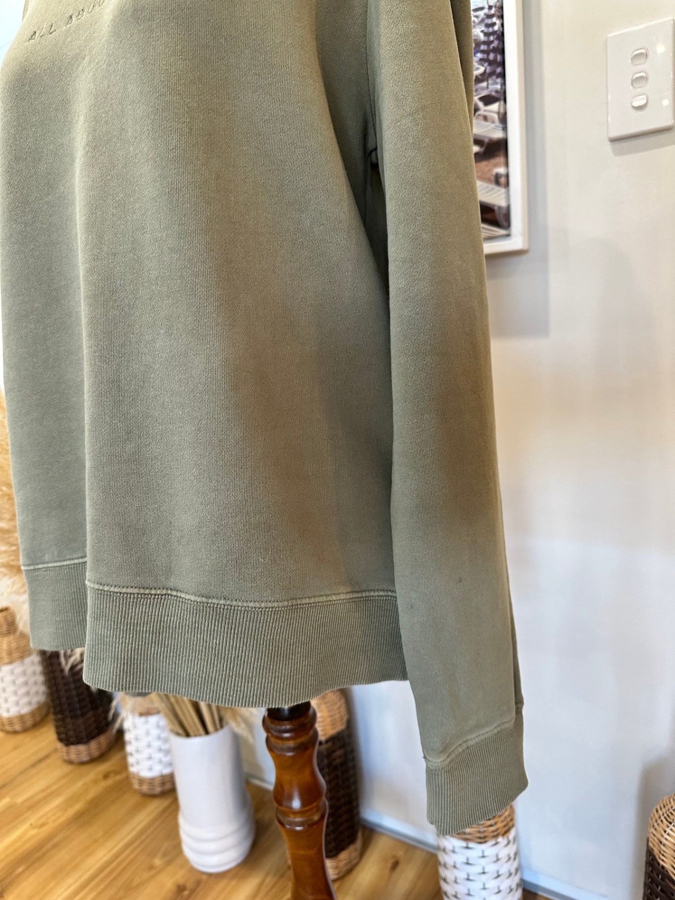 All About Eve - Sweatshirt - Size 10 - Olive Green