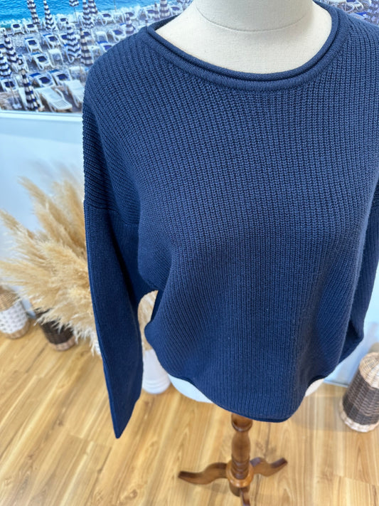 Pagani Jumper Small Navy Blue