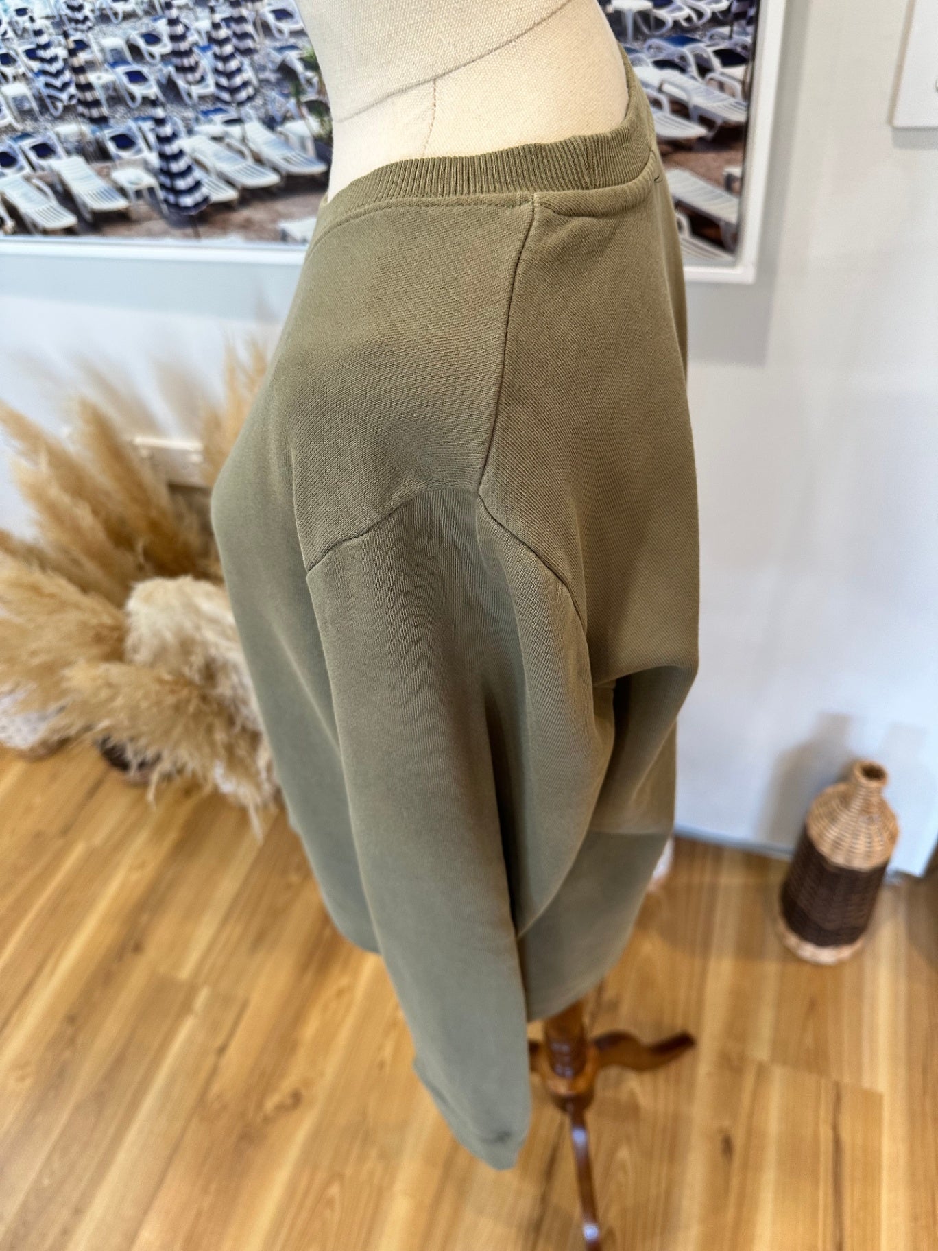 All About Eve - Sweatshirt - Size 10 - Olive Green
