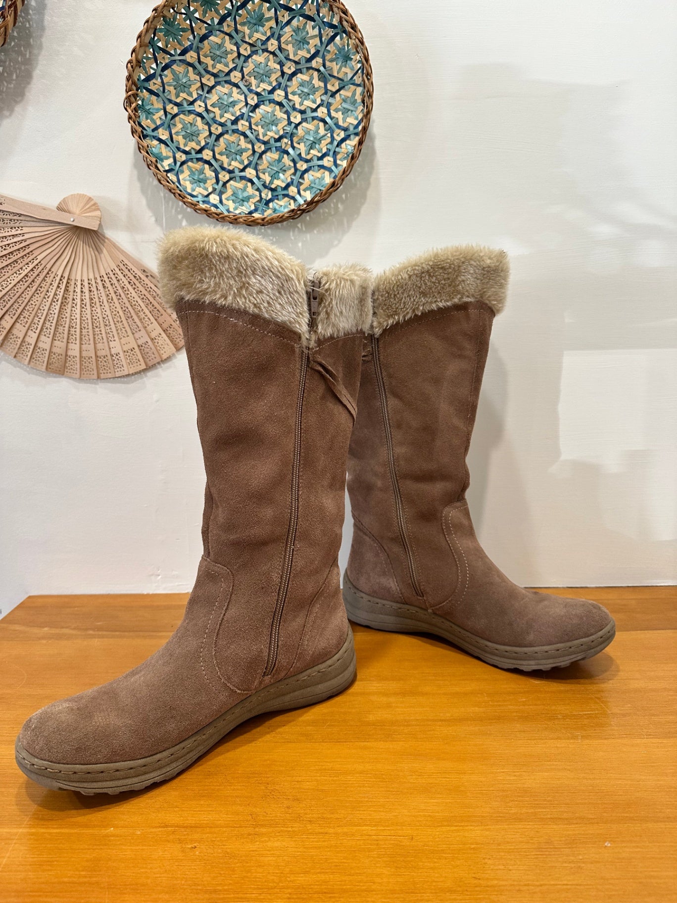 Baretrap - Snow Boots - Size EU 41 - Fur Lining - Brown - RRP $130USD