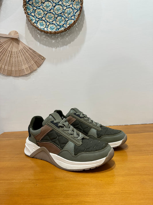 Carmela {Merchant} - Sneakers - EU 41 - Olive green with brown accents RRP: $219