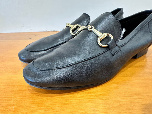 Kathryn Wilson - Black Leather Loafers - Size 39