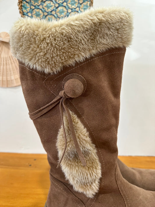 Baretrap - Snow Boots - Size EU 41 - Fur Lining - Brown - RRP $130USD