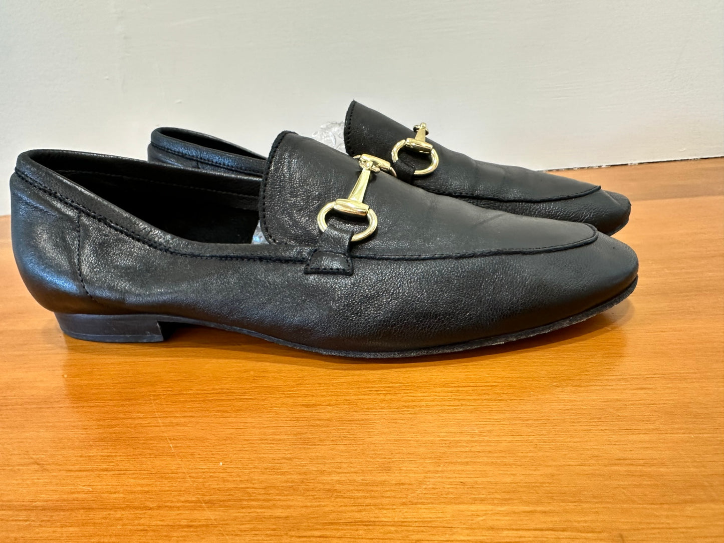Kathryn Wilson - Black Leather Loafers - Size 39