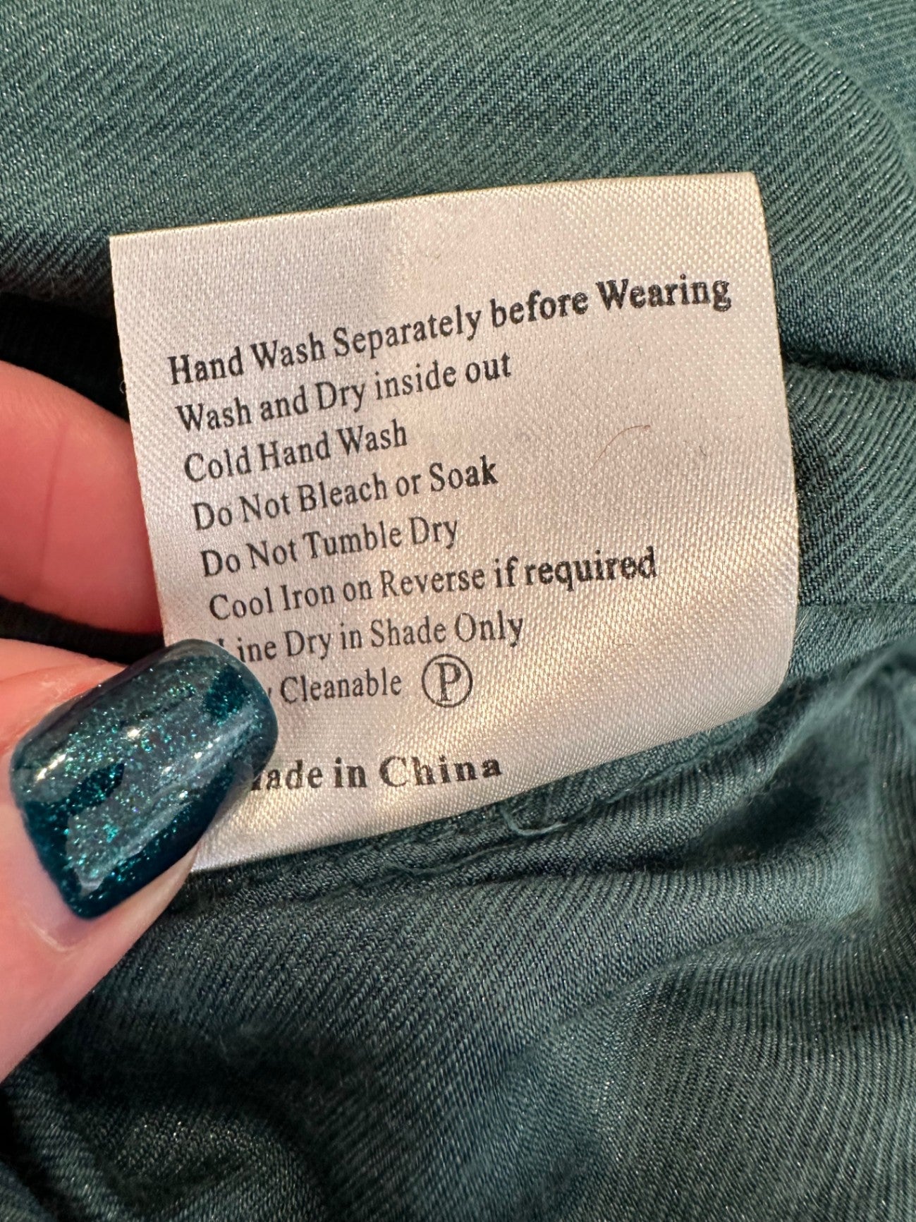 On Stage - Pants - Size 10 - Green with embroidered Waistline